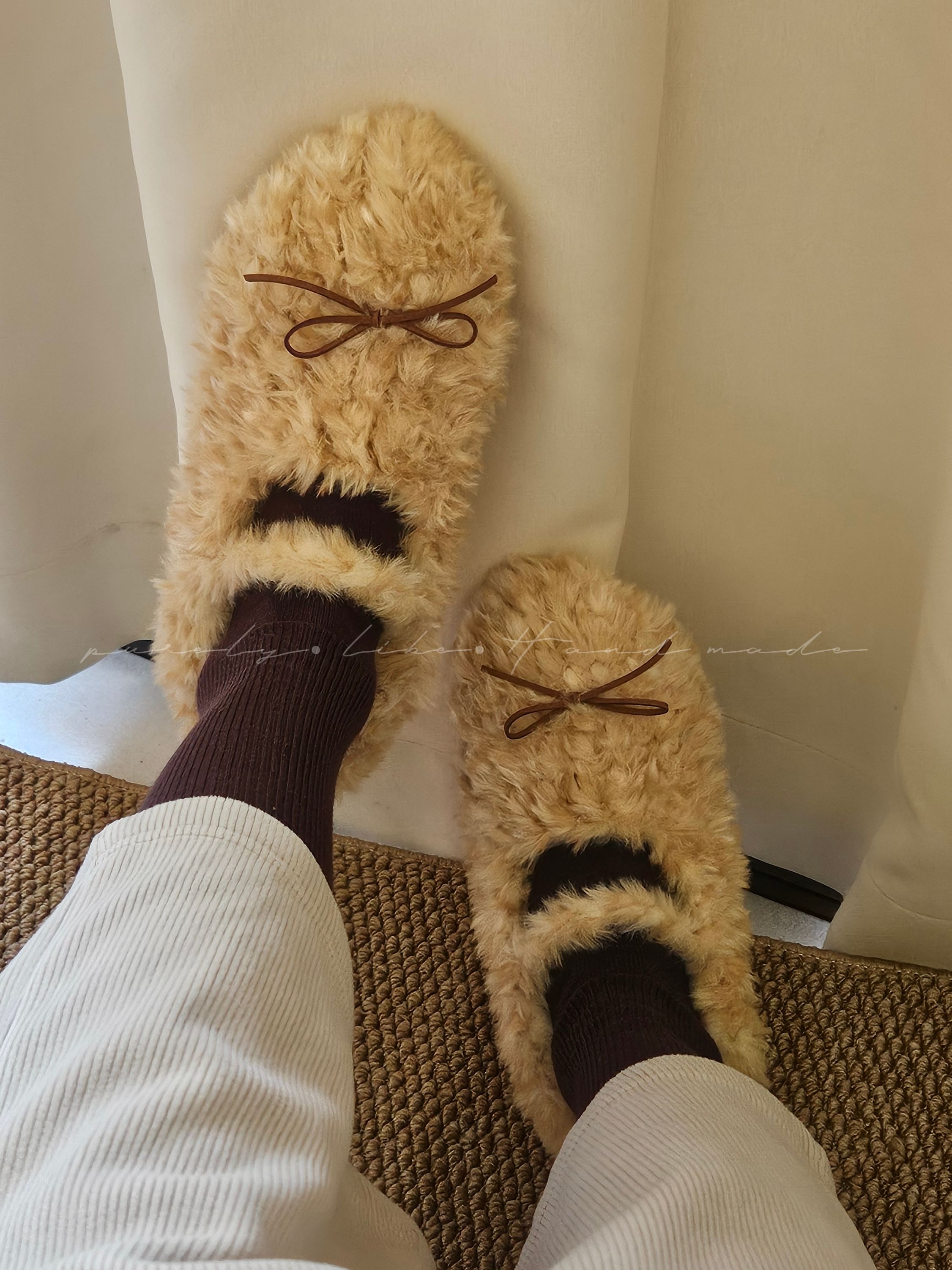 手作毛絨瑪麗珍鞋材料包