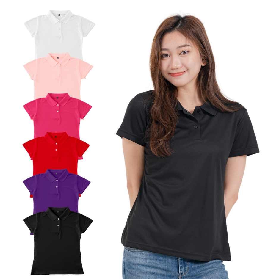 時尚女版POLO 排汗 修身 顯瘦 涼感 透氣 快乾 舒適