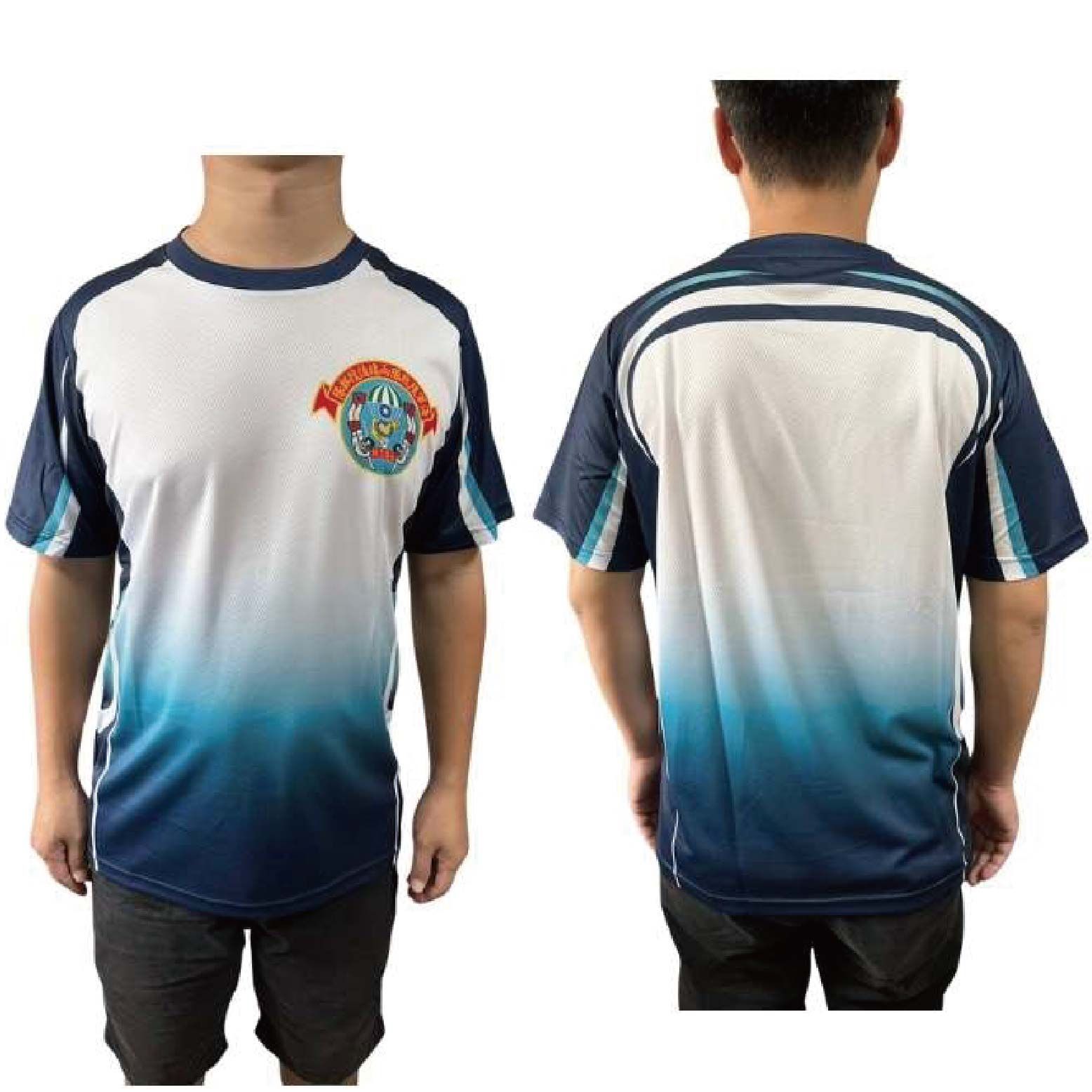 自訂款 兩棲偵搜部隊漸層圓領衫 吸濕排汗  熱昇華漸層 兩棲蛙人