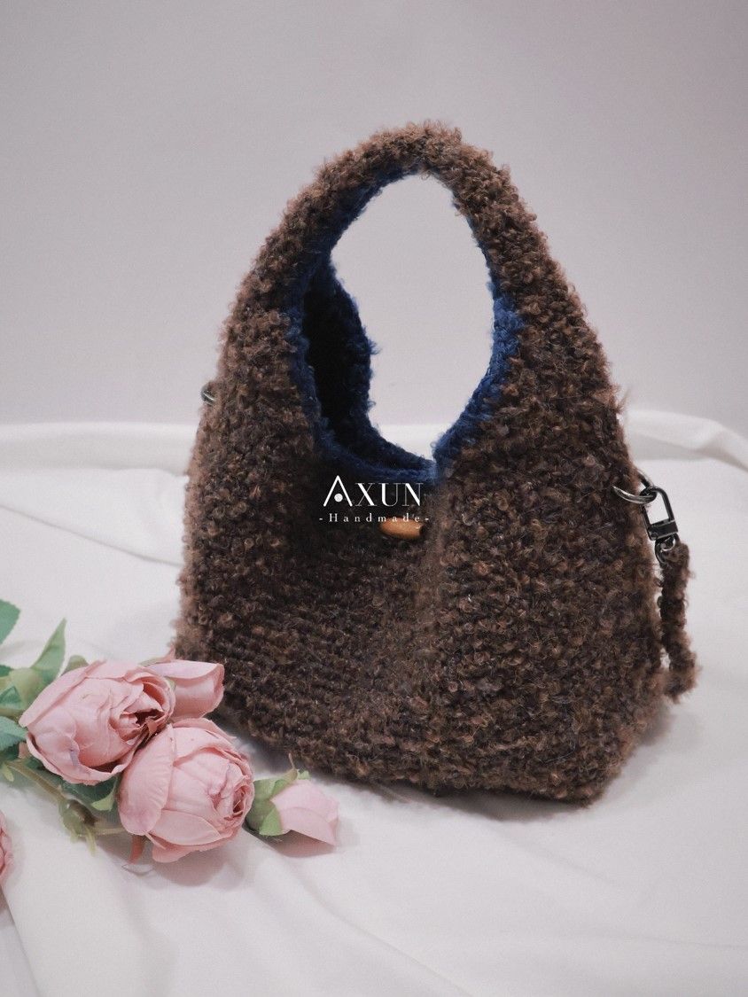 雙色迷你毛毛包