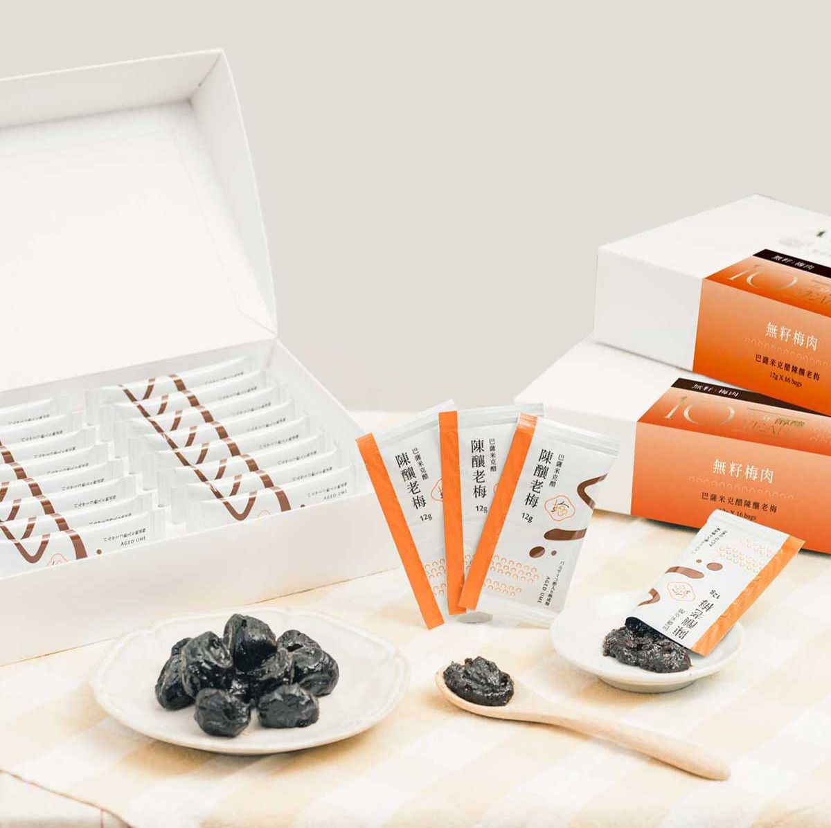 10年精釀 l 無籽梅肉 l 巴薩米克醋陳釀老梅  l 隨身包（16包入）