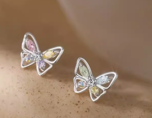 『預購』彩虹蝴蝶🦋耳環