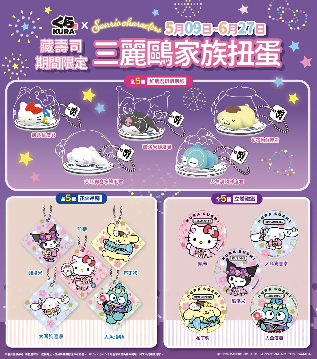三麗鷗 藏壽司扭蛋