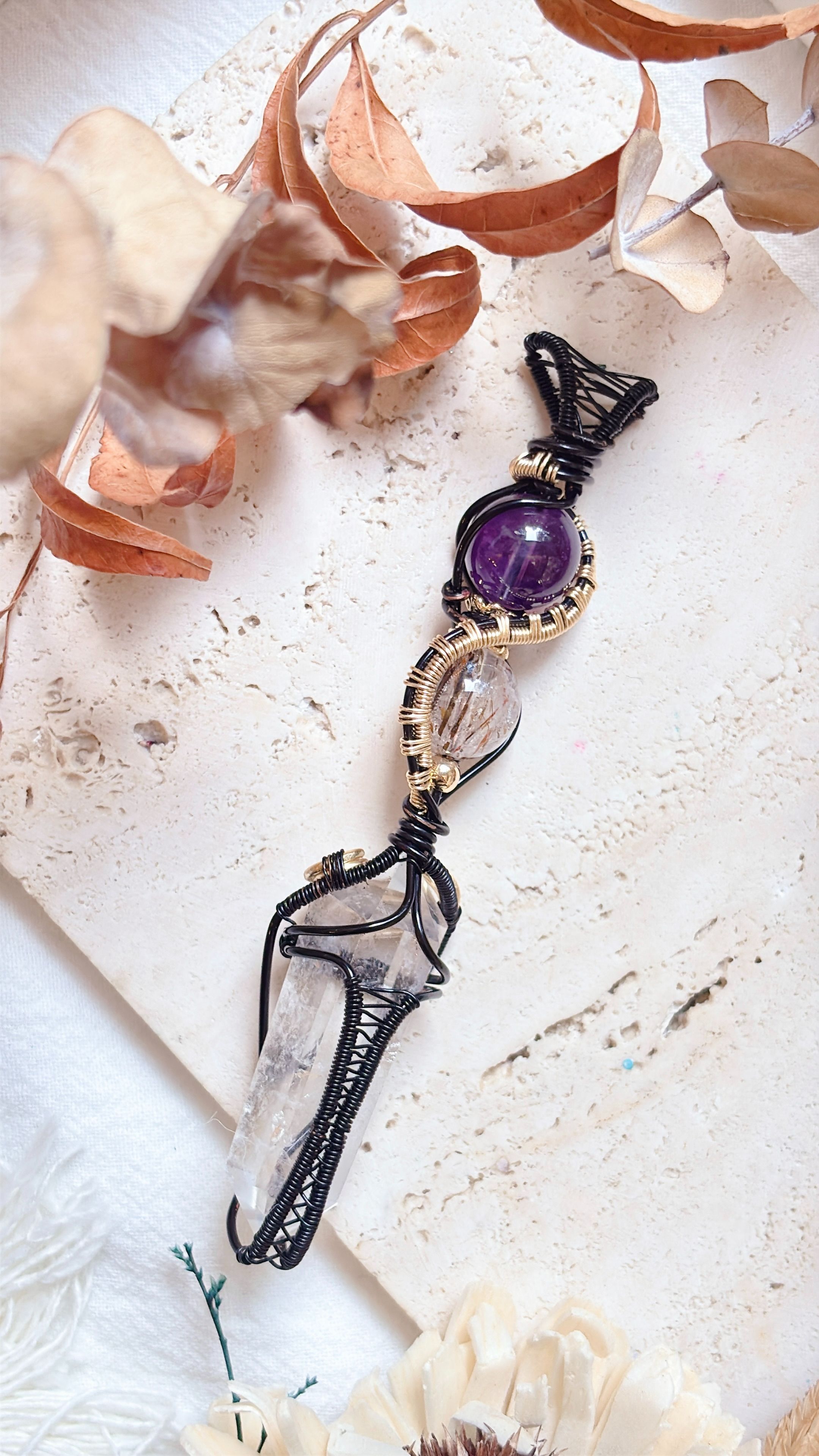 現貨。藝術銅線設計款靈擺