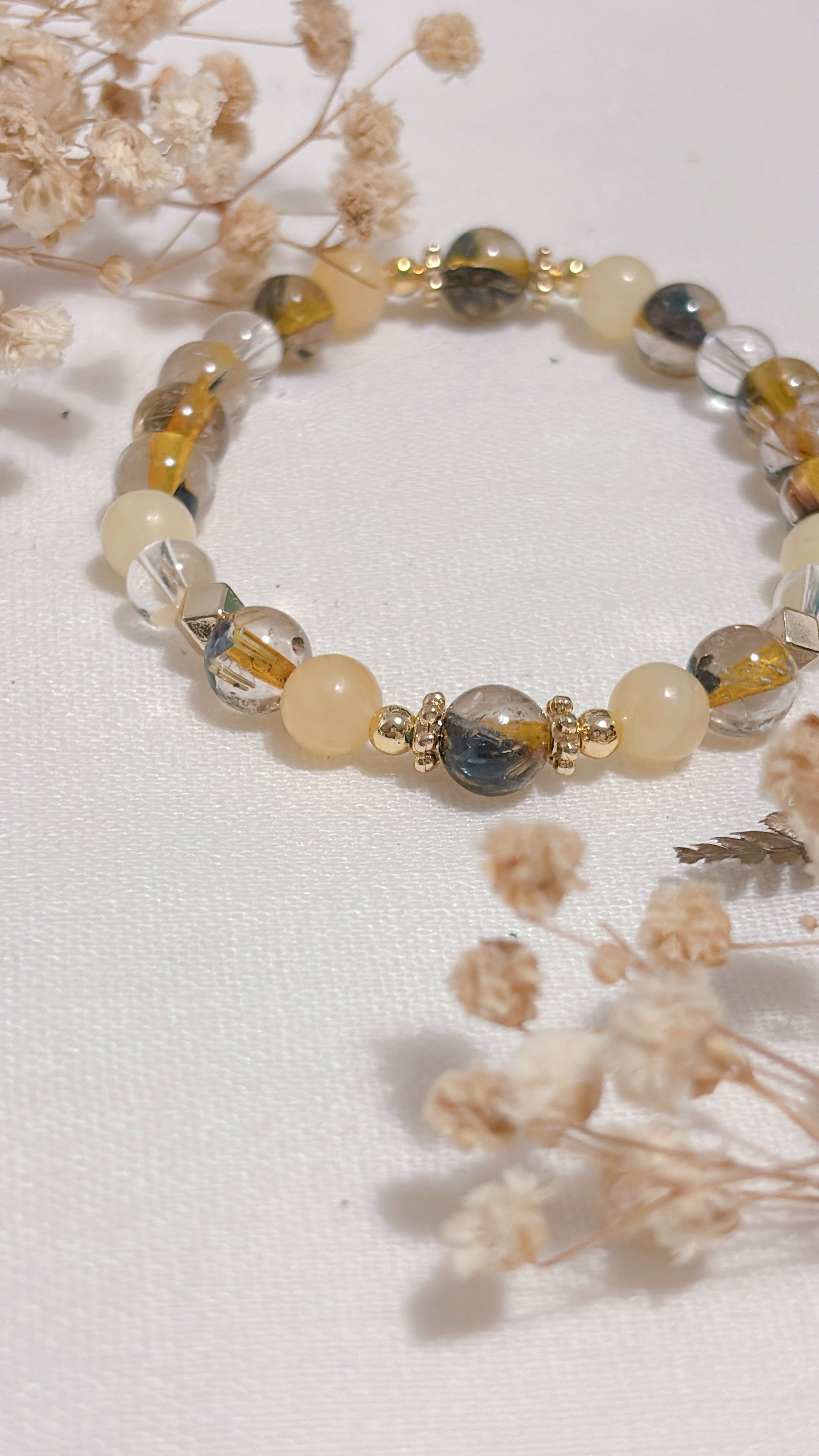 現貨。設計款手鍊。黃色系