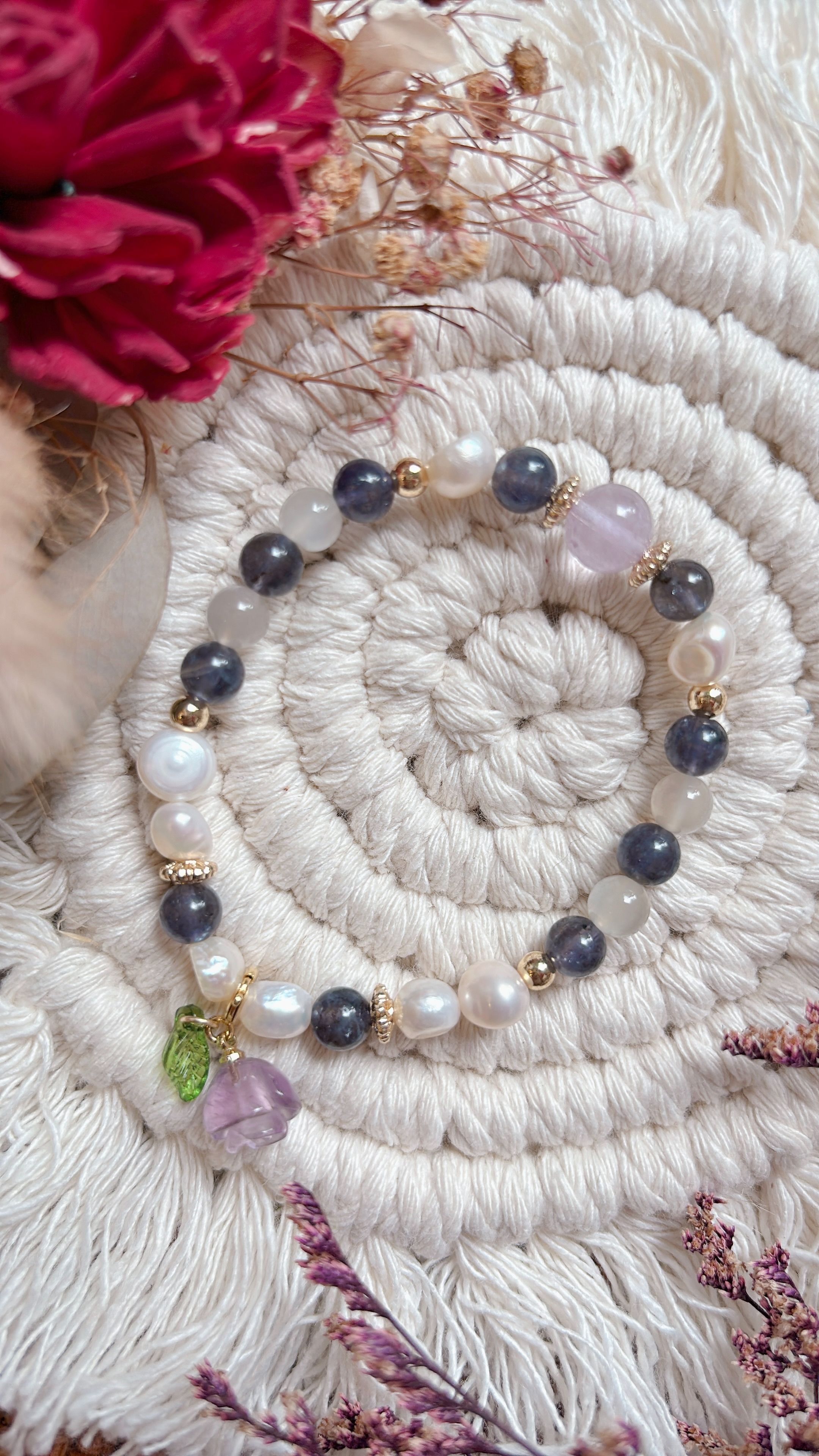 現貨。設計款手鍊。紫色系