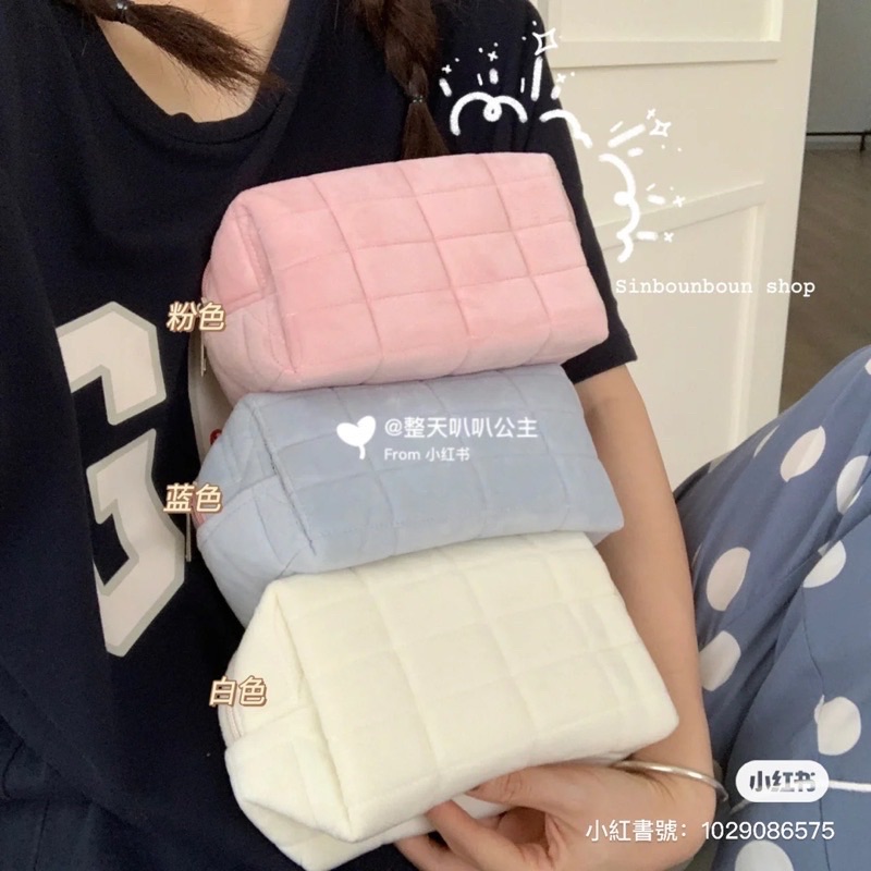 軟綿綿☁️軟乎乎 雲朵化妝包 防撞設計 雲朵包 超大容量 鉛筆盒