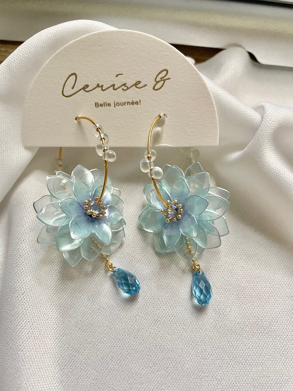 Cerise ＆樹脂耳環 Lumièr