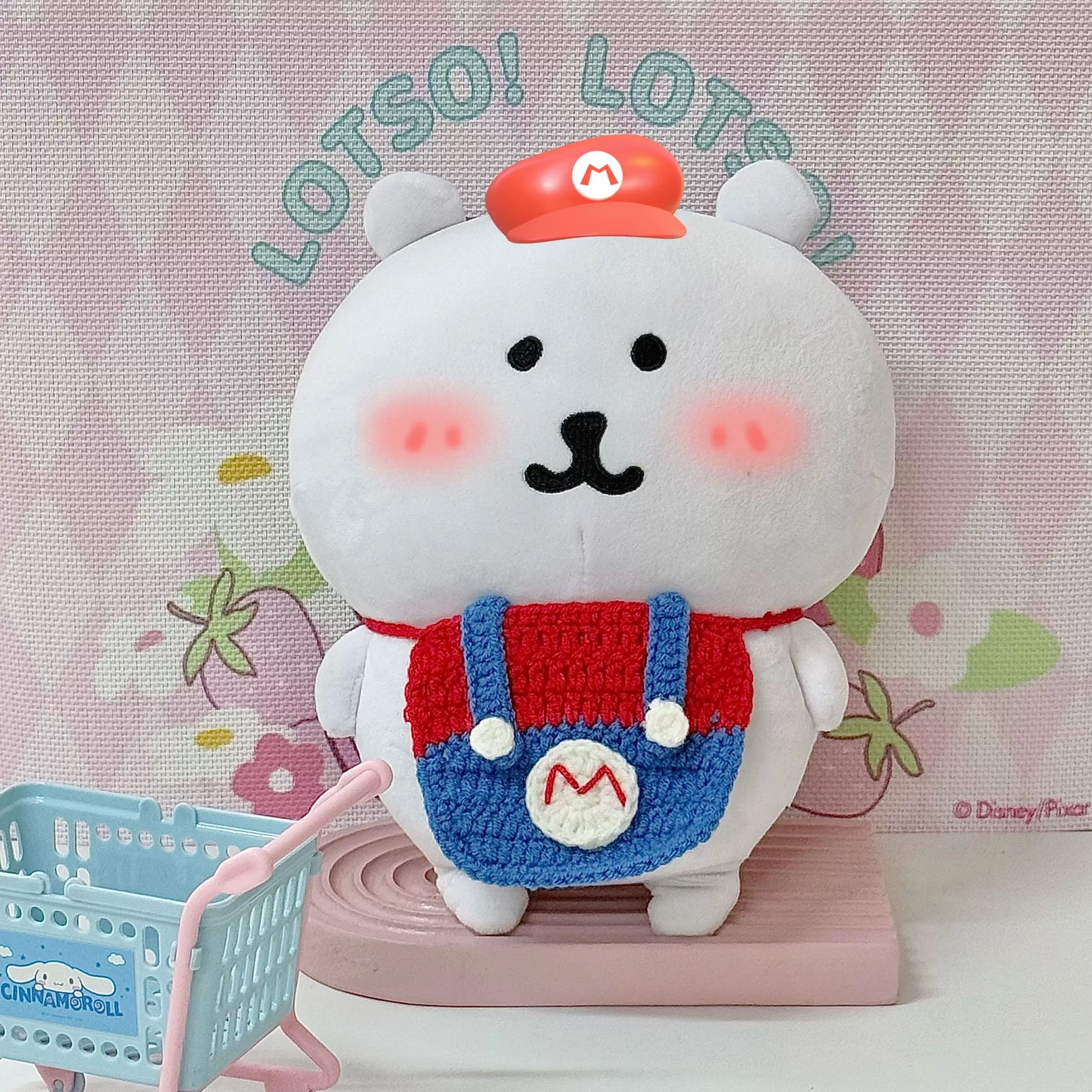 熊 28cm 也能穿 圍兜兜