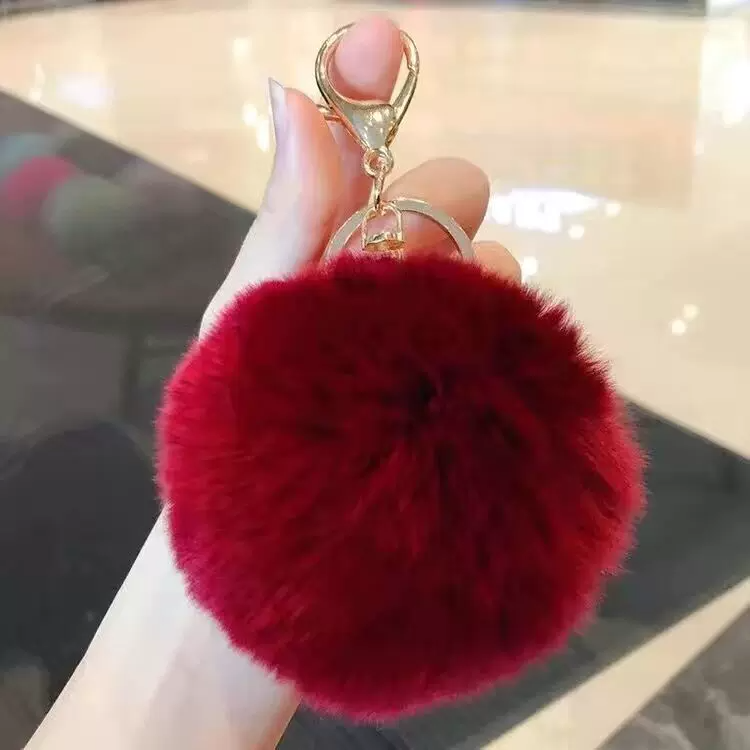 少女心毛絨吊飾｜圓形款