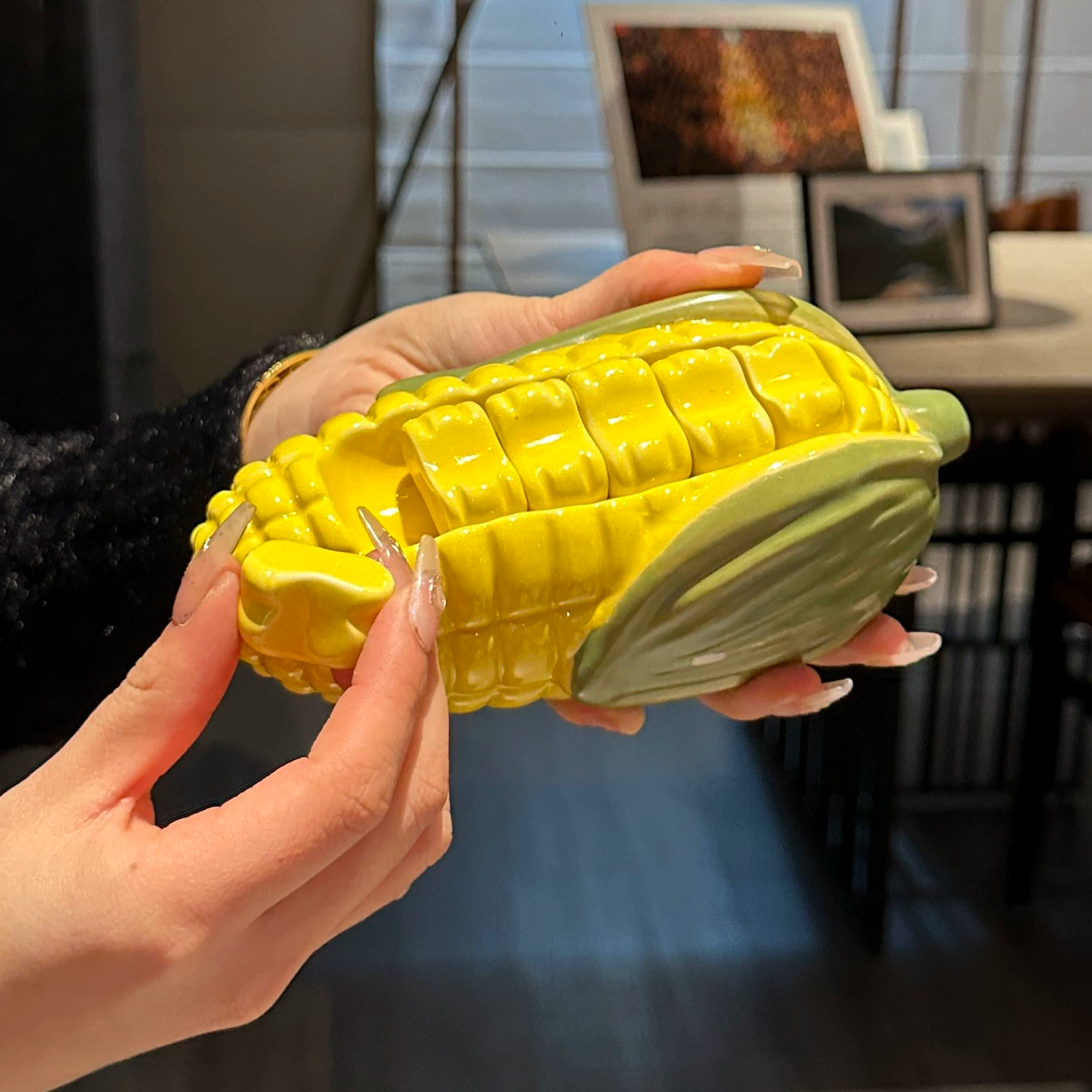 超萌玉米筷子架｜陶瓷質感筷托 餐桌療癒小物擺件
