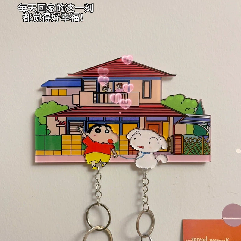 🏠 情侶鑰匙掛架｜玄關收納 ✕ 卡通擺件 ✕ 冰箱貼