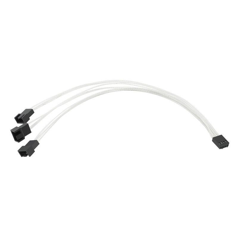 特氟龍鍍錫銅 小4PIN PWM風扇分接線 1分2 1分3 轉接線 30公分