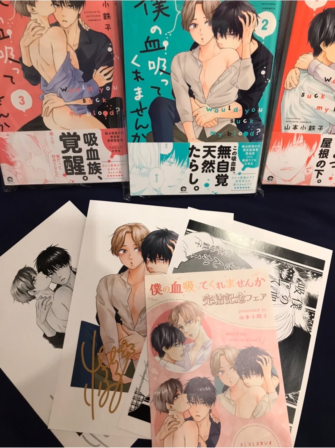 【山本小鉄子】僕の血吸ってくれませんか1-3+完結紀念小冊