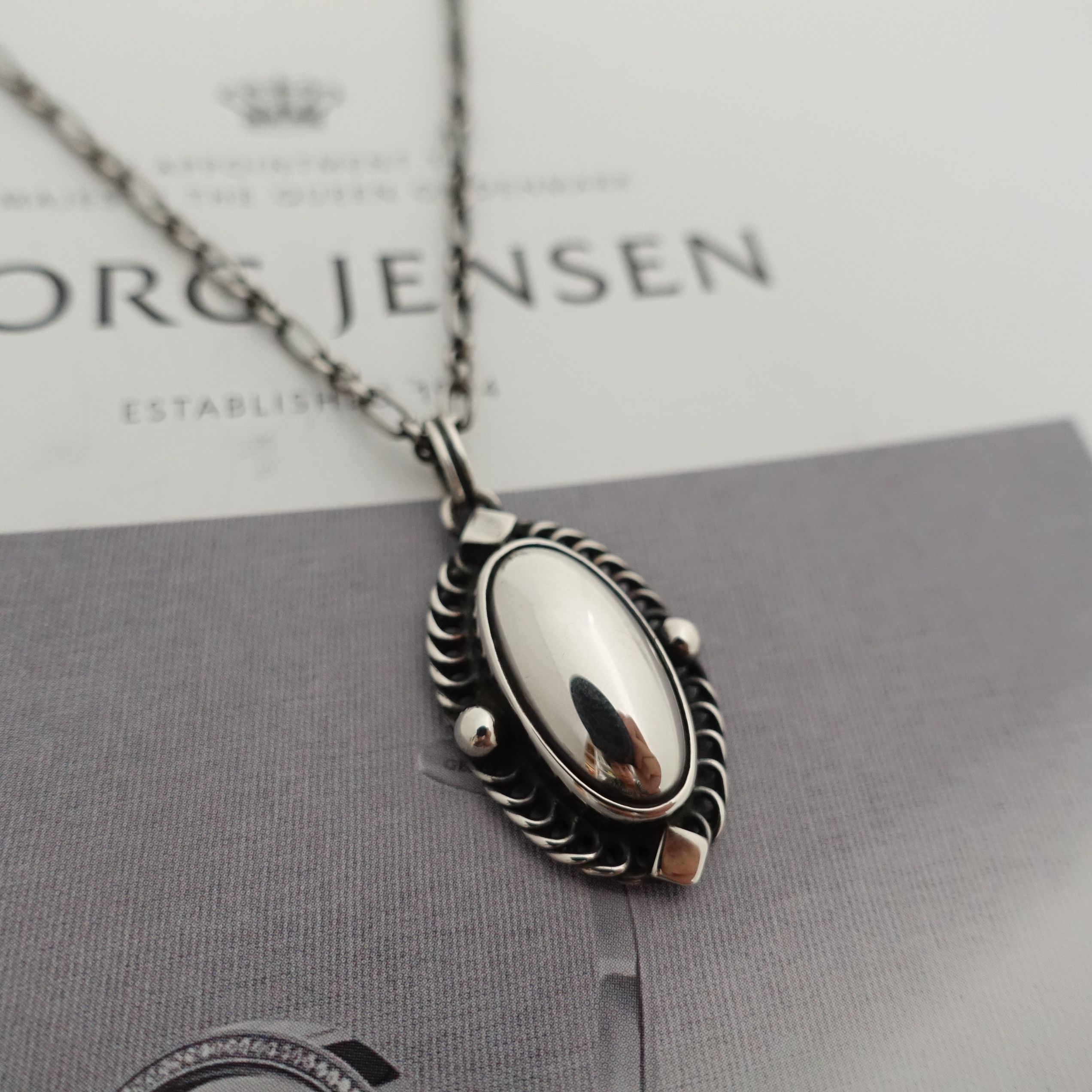 喬治傑生 GEORG JENSEN 2004 Heritage年度項鍊 首刻 純銀款
