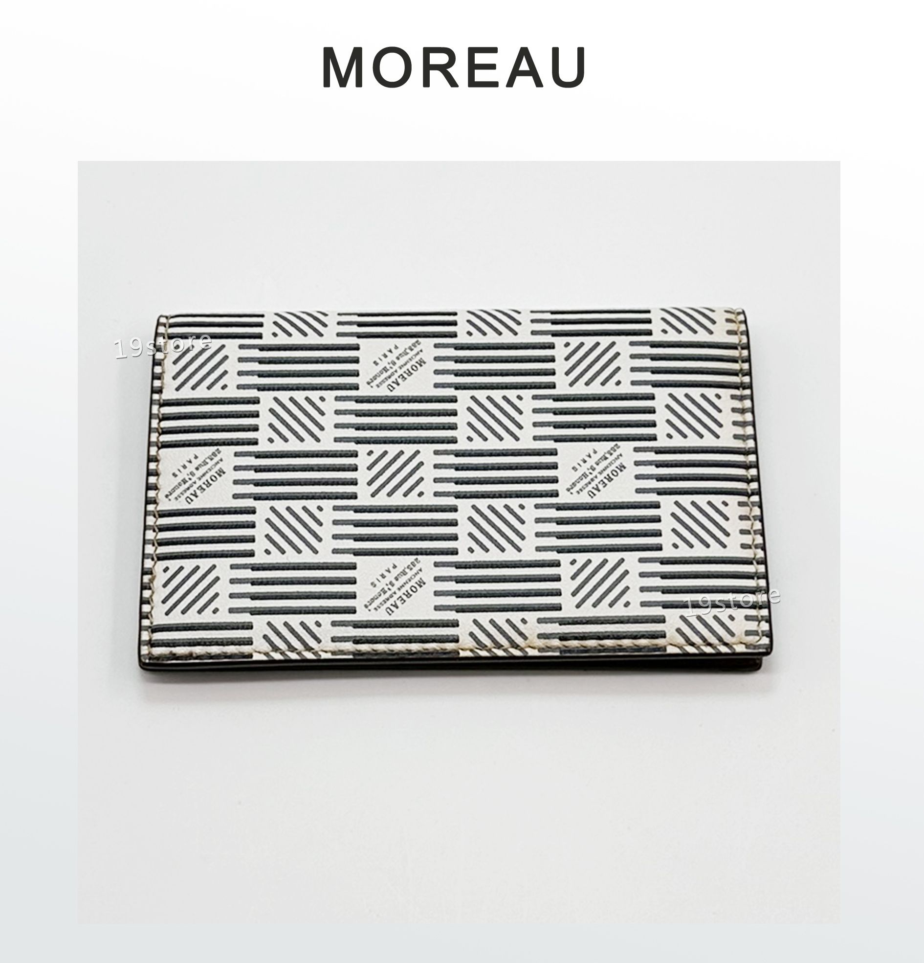 全新 現貨 法國百年Moreau Paris 對折卡片夾/名片夾 低調簡約