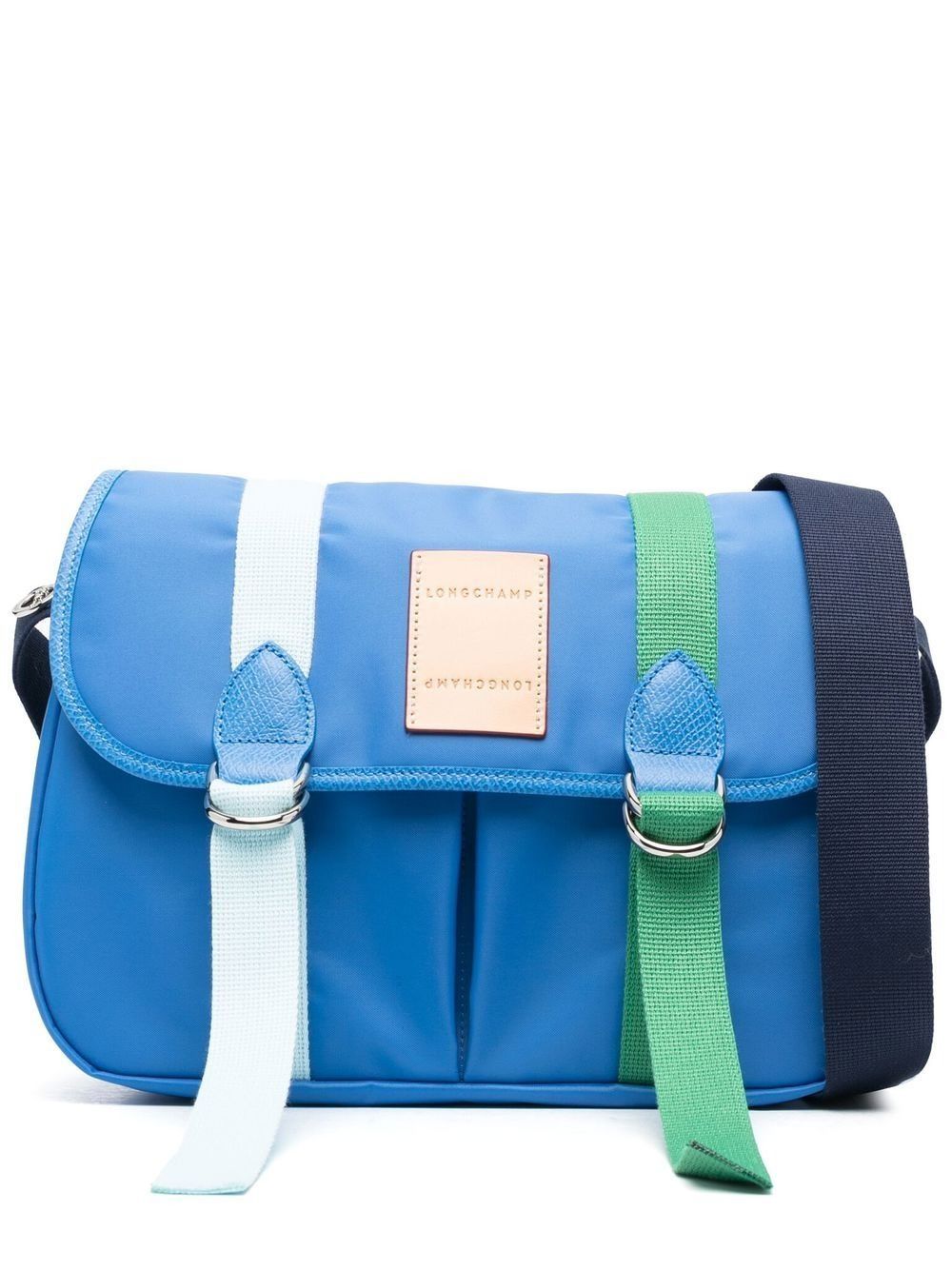 現貨 Longchamp LE PLIAGE RE-PLAY 永續材質郵差包_藍 *限量款