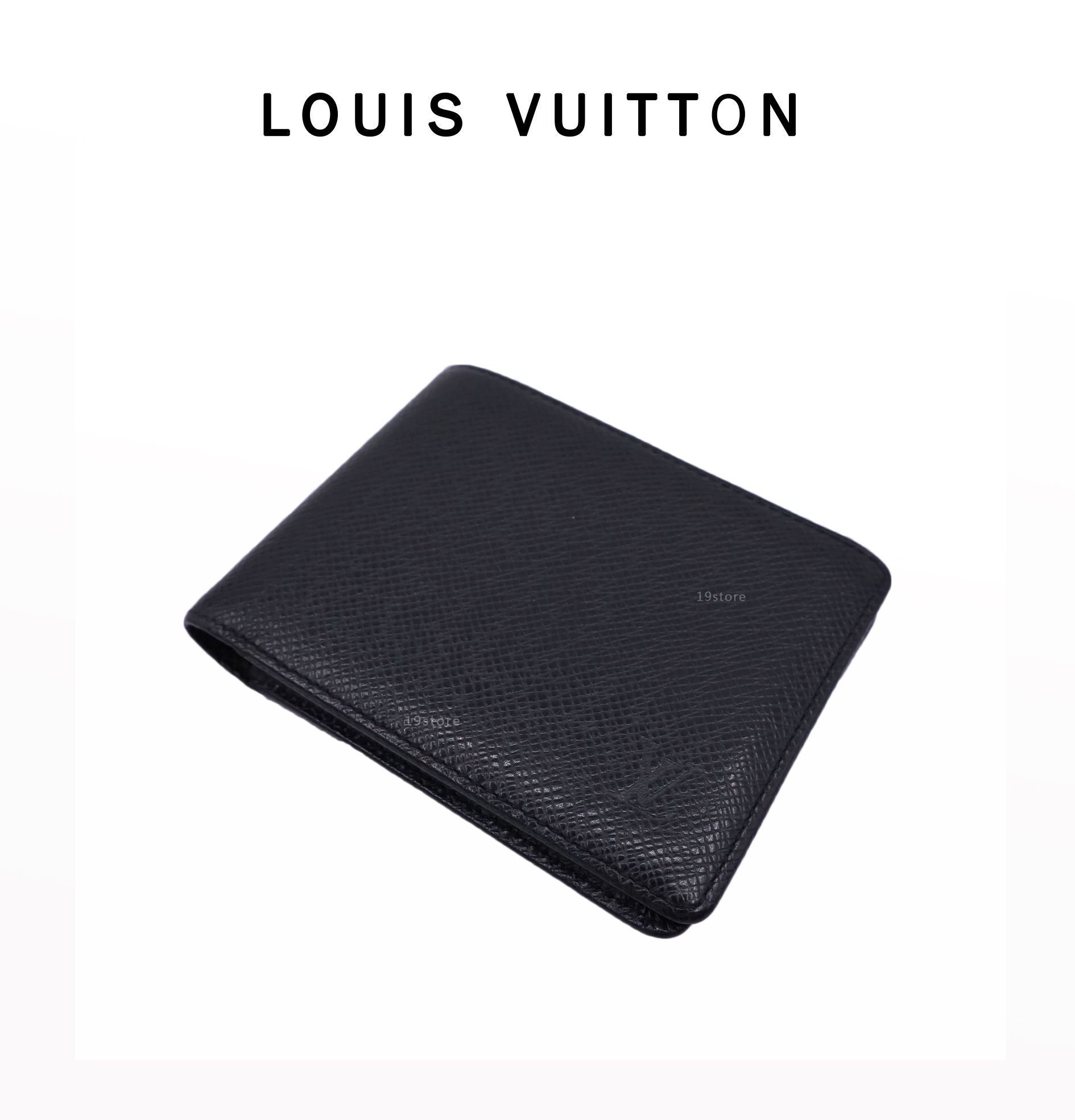 LV 路易威登 Louis Vuitton Taiga牛皮 真皮對折短夾 現貨 MI1011