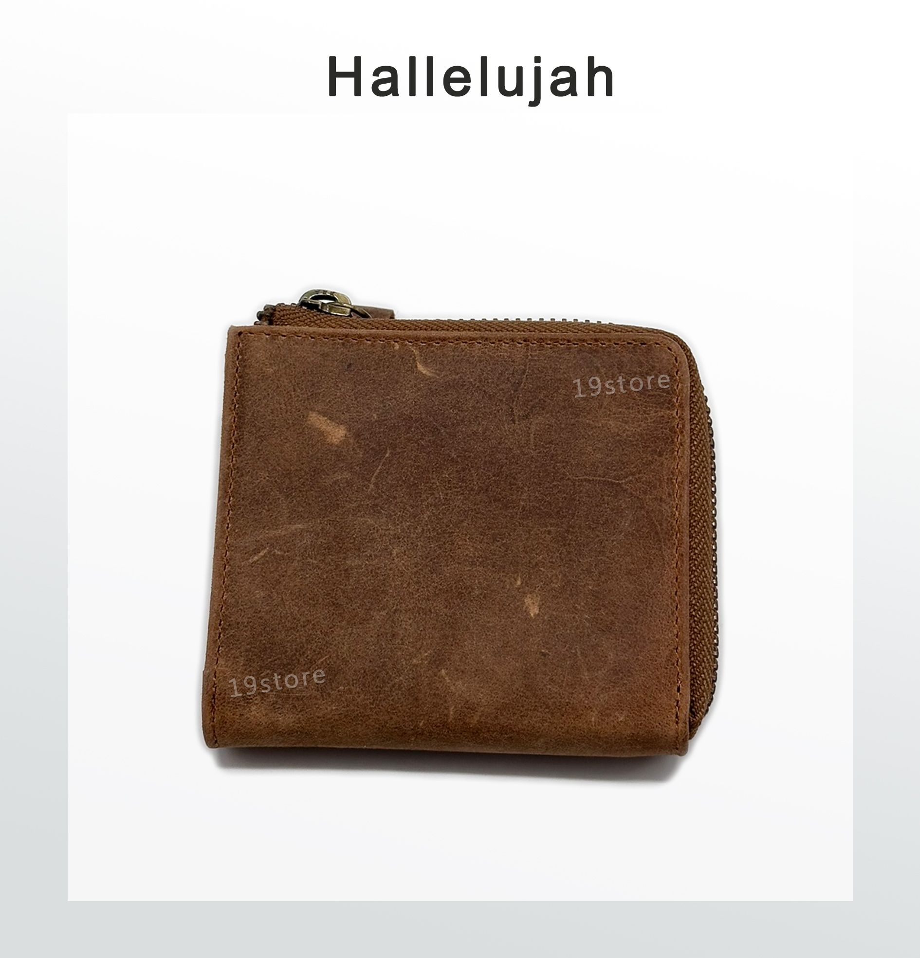 日本皮革製品專賣店 Hallelujah TIDY 2.0版 拉鍊短夾 外卡夾 RFID防盜刷 YKK拉鍊