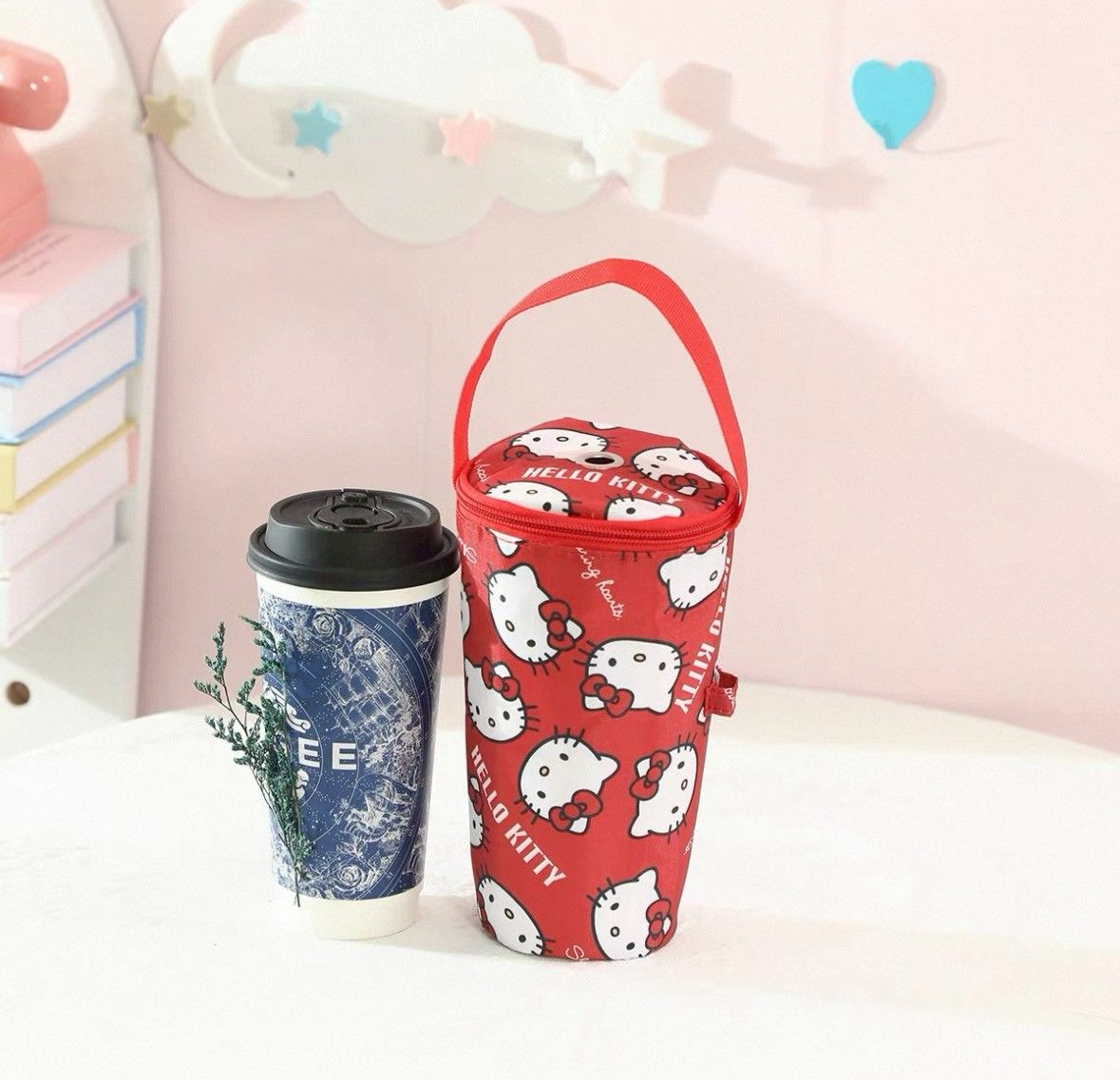 🌟 爆萌登場！卡通奶茶杯袋 🌟 HELLOKITTY 布丁狗款