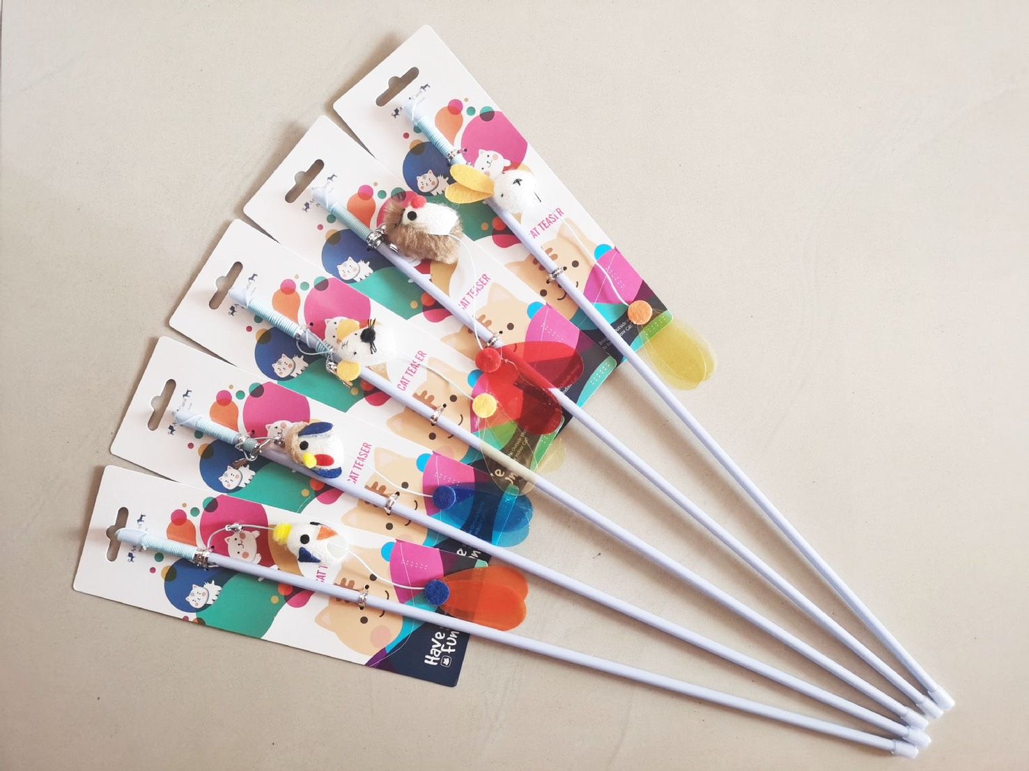 🐾Amy＆Carol 逗貓棒蠶繭羽毛系列｜買3隻逗貓棒送「貓草包」1入限時活動！🐾