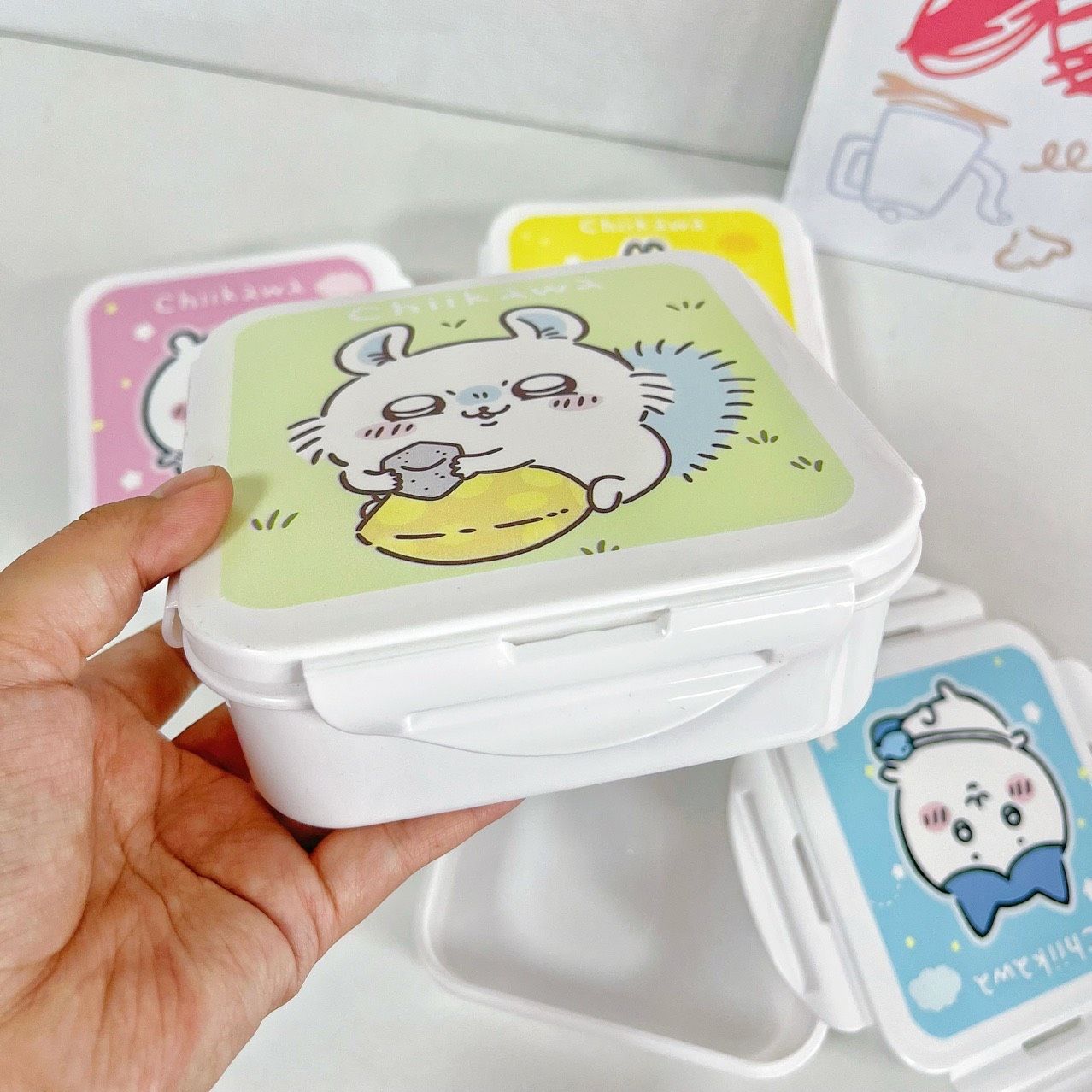 【Chiikawa】保鮮盒✨裝零食也要萌萌噠💖不收一個對得起冰箱嗎？！快速出貨~~