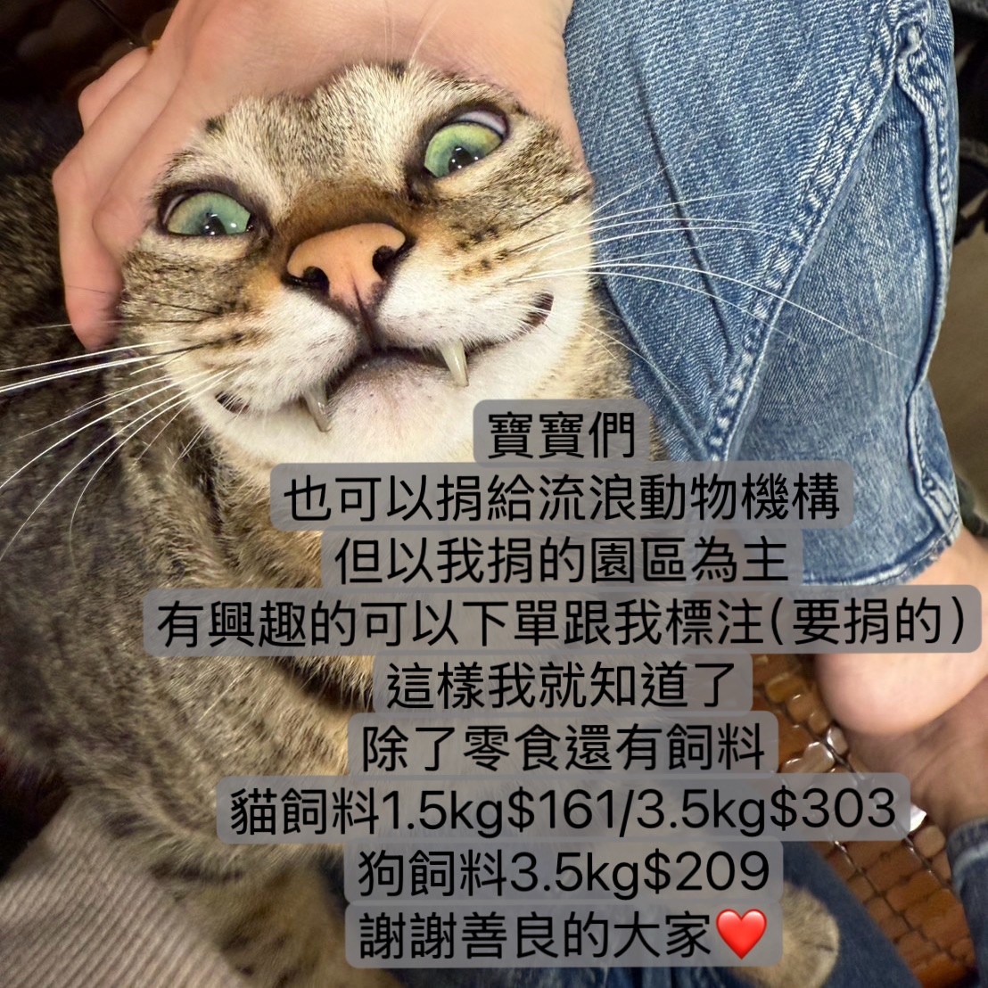 捐獻飼料