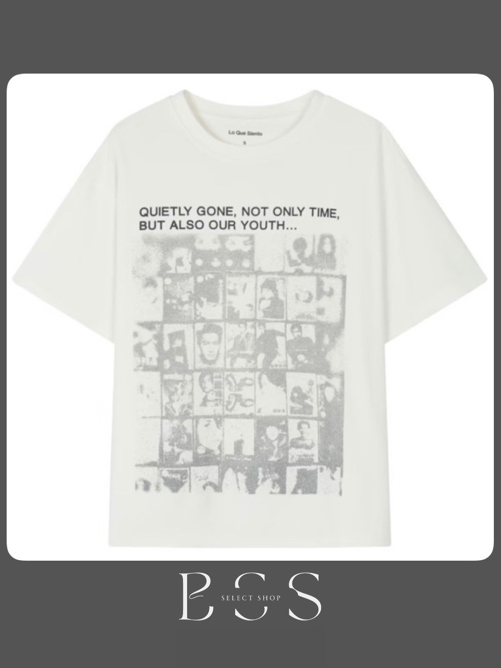 [BSS] 預購 復古唱片水洗印花短袖 Boxy fit