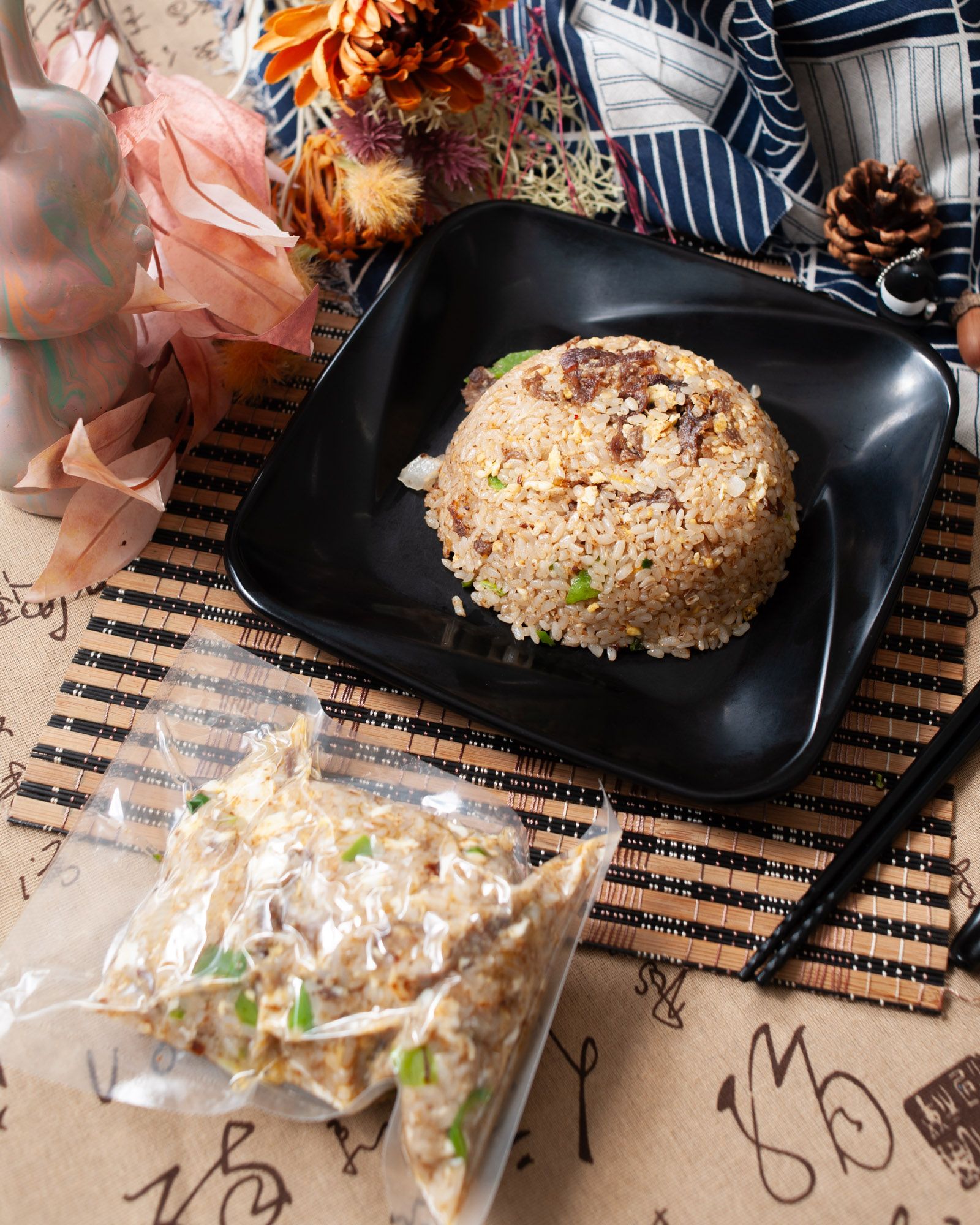 番茄牛肉花椰菜米炒飯（70%花椰菜米）