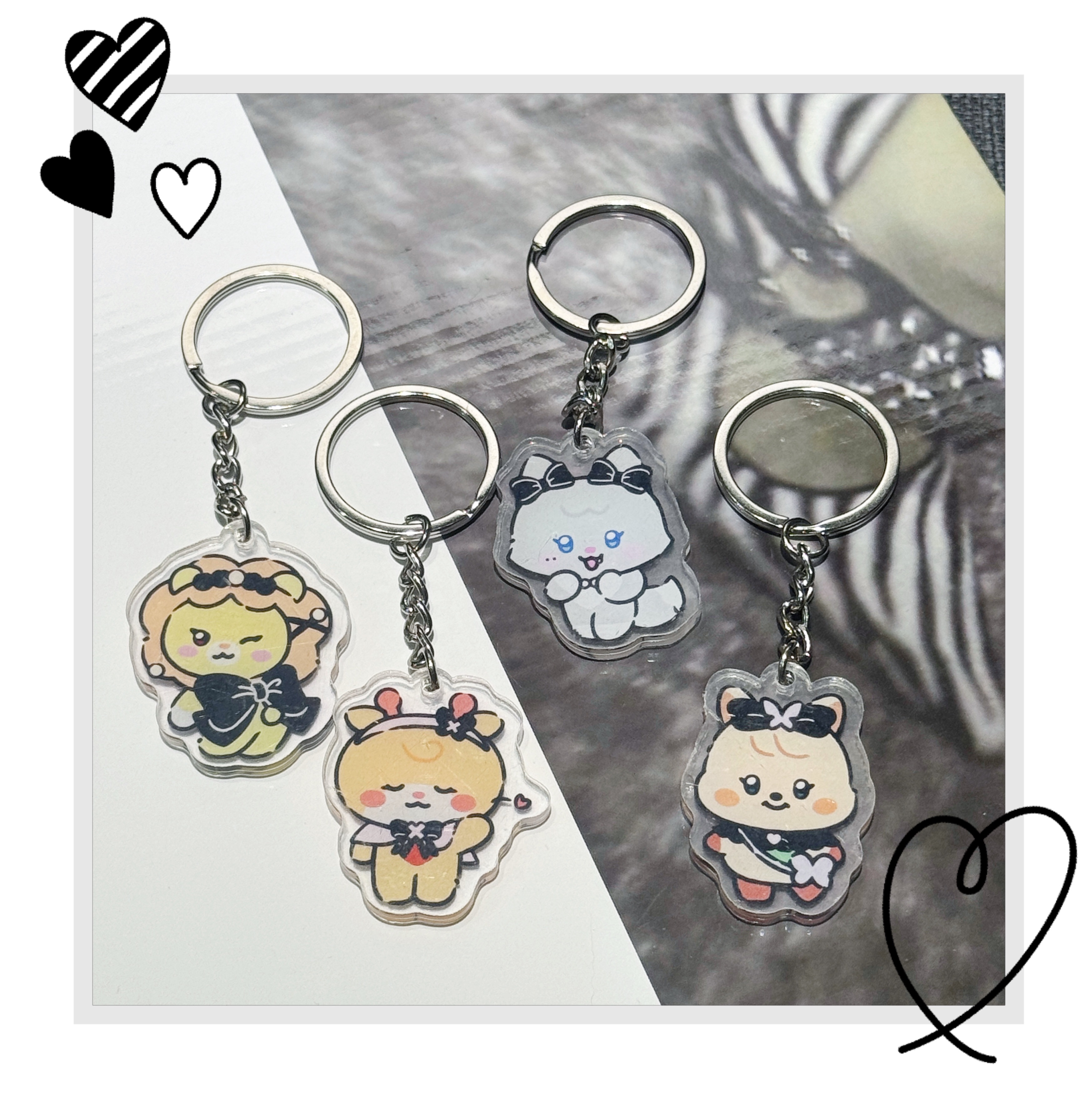 女娃nini壓克力吊飾鑰匙圈