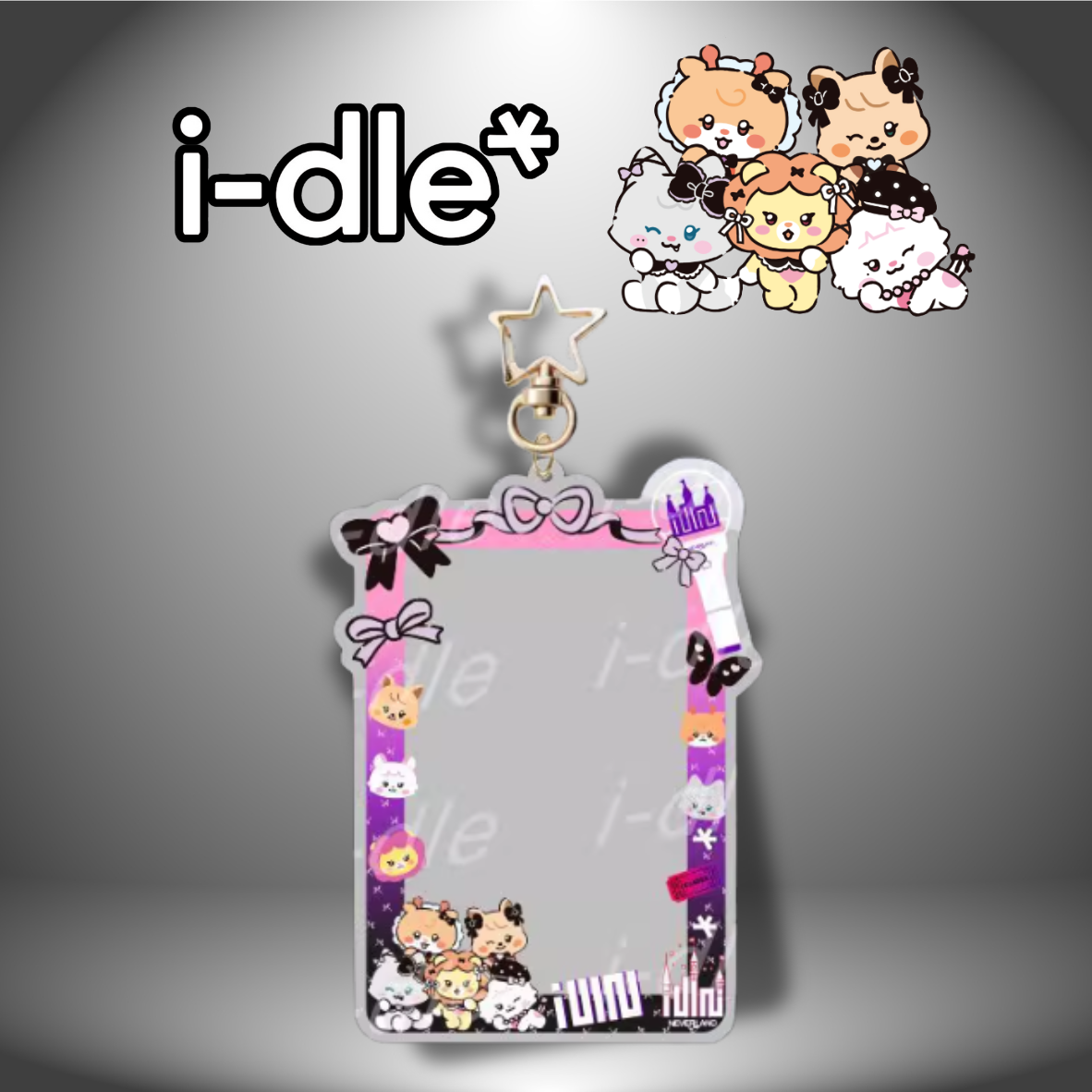 現貨 - 女娃迷八回歸nini 壓克力收納小卡鑰匙圈🖤