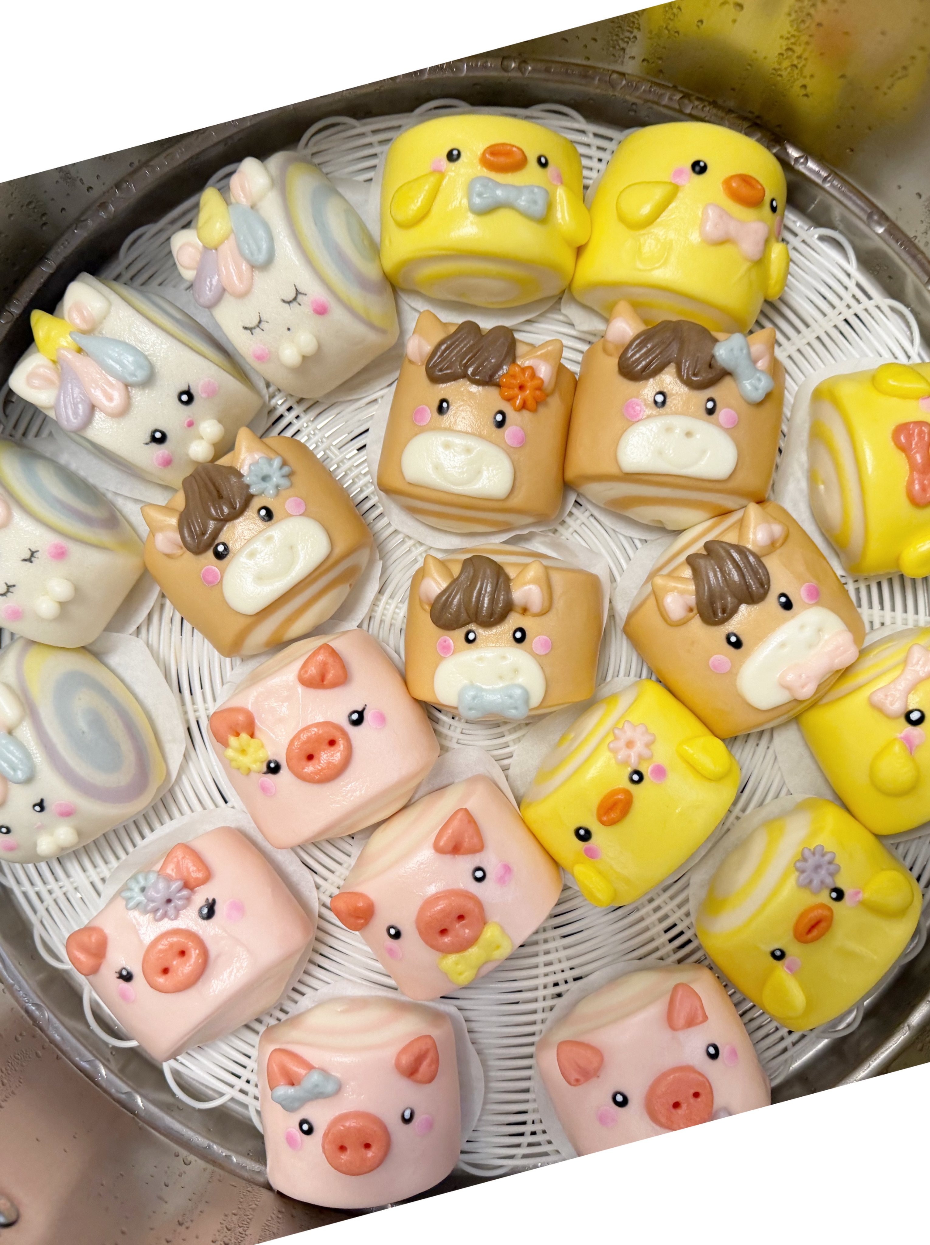 綜合動物鮮奶饅頭（6顆/組）