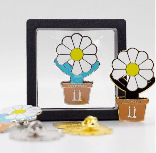 GD小花+盆VIP別針 （小黑盆現貨）