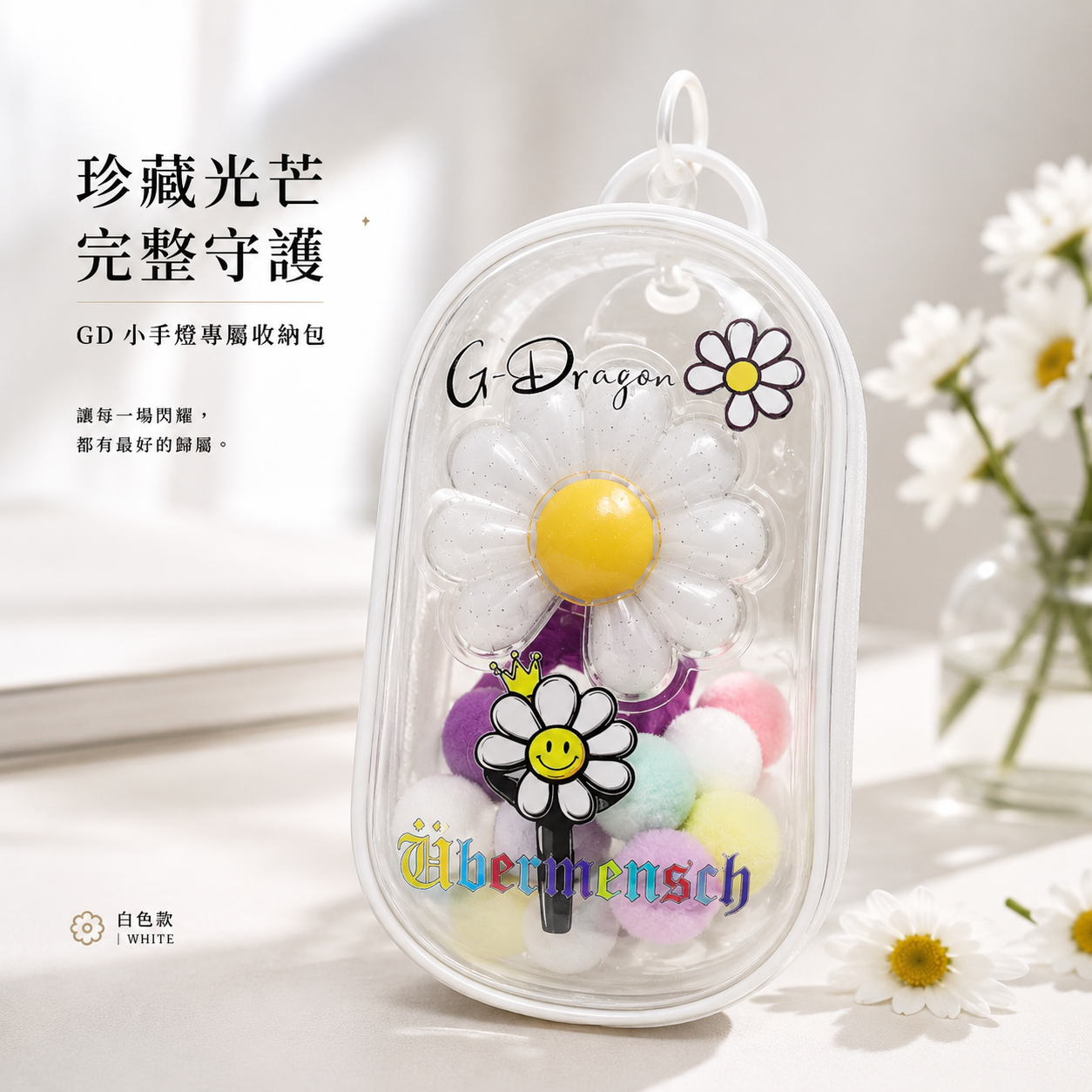 G-Dragon權志龍 小手燈娃娃透明包 （不含小手燈）（現貨）