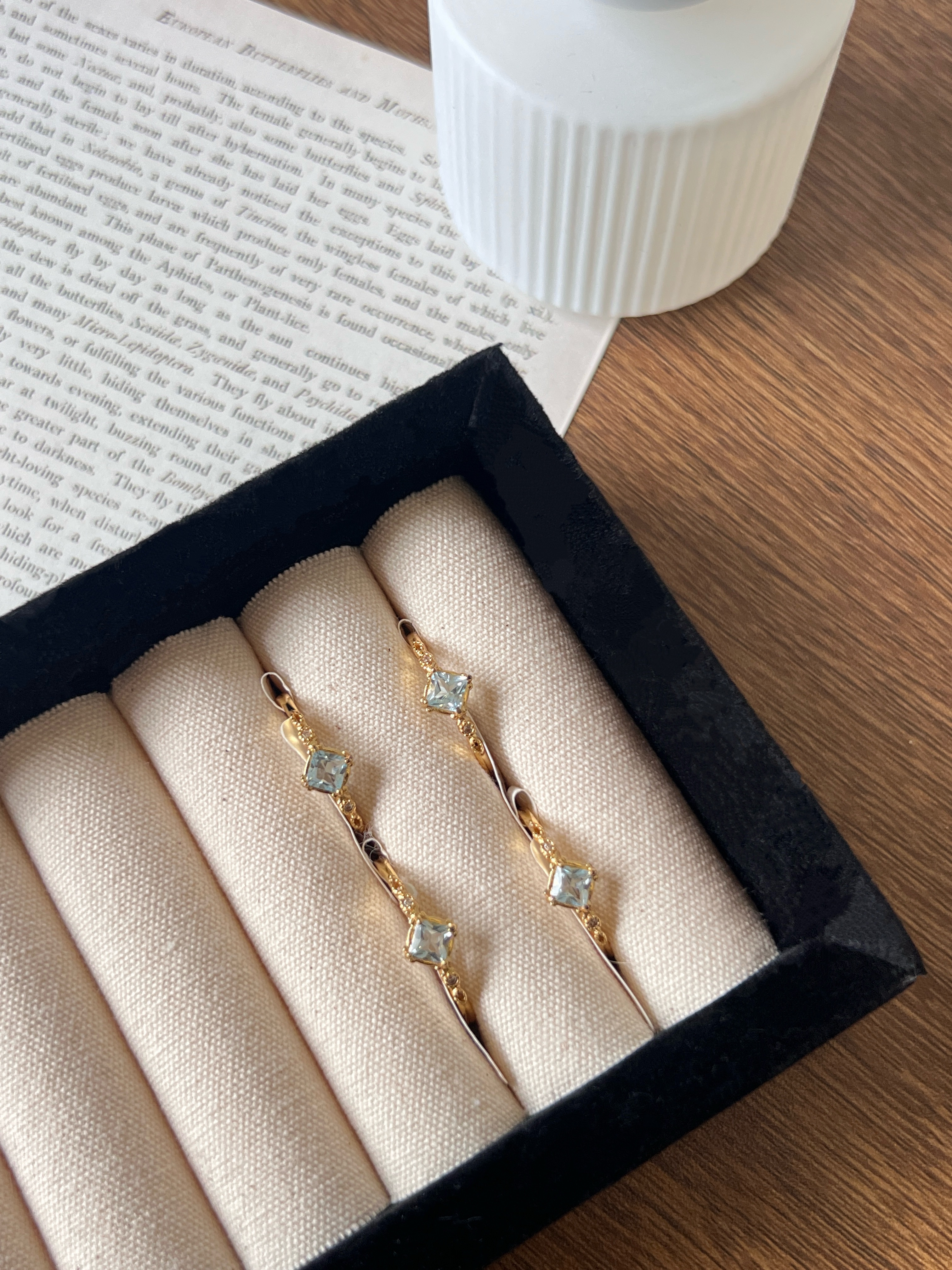 ℙ𝕦𝕗𝕗𝕤｜藍托帕戒指｜可調式戒圍