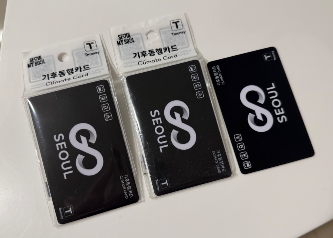 韓國 氣候卡 共3張