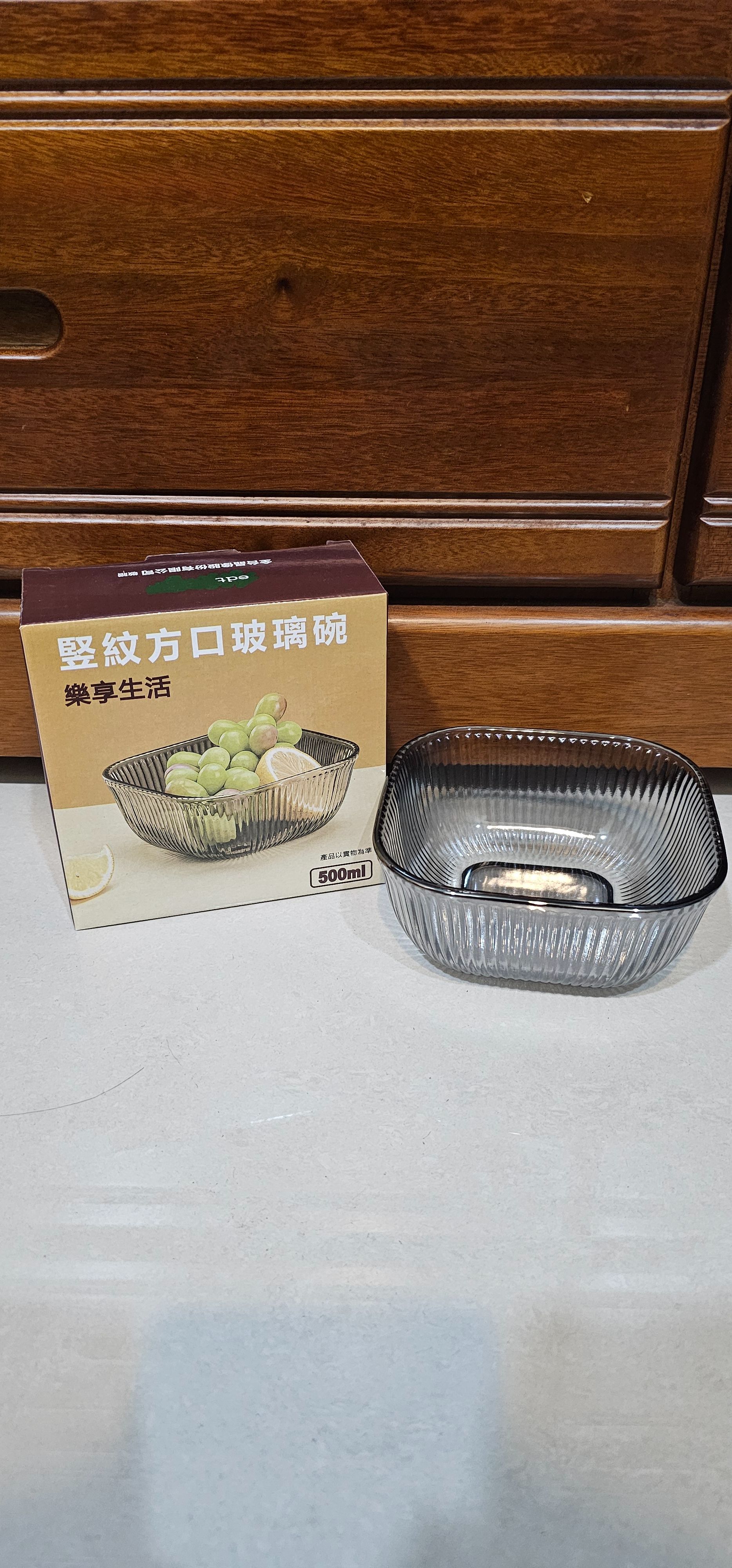 全台 金安德森方口玻璃碗