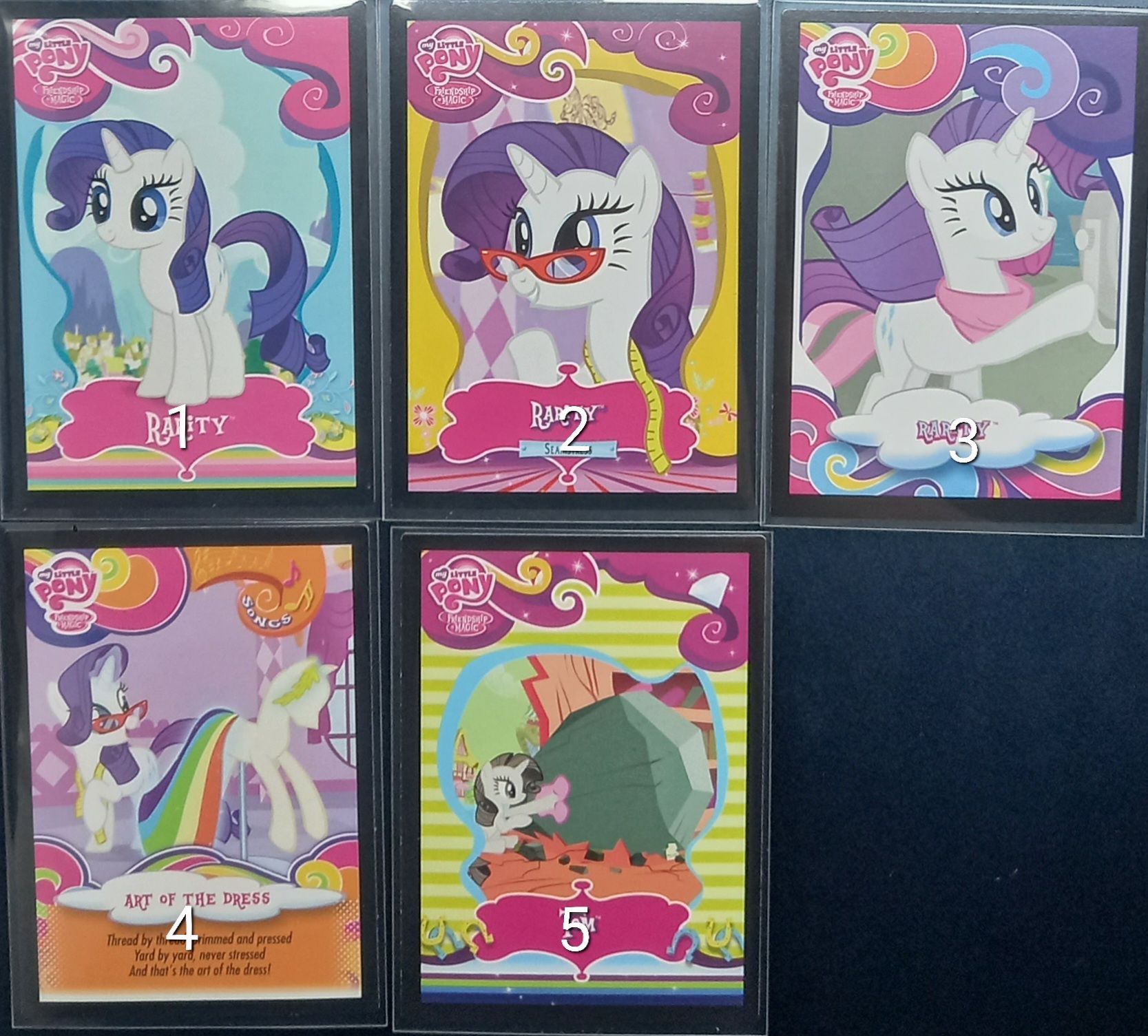 現貨My Little Pony彩虹小馬 （美版）珍奇歌詞卡 單張販售