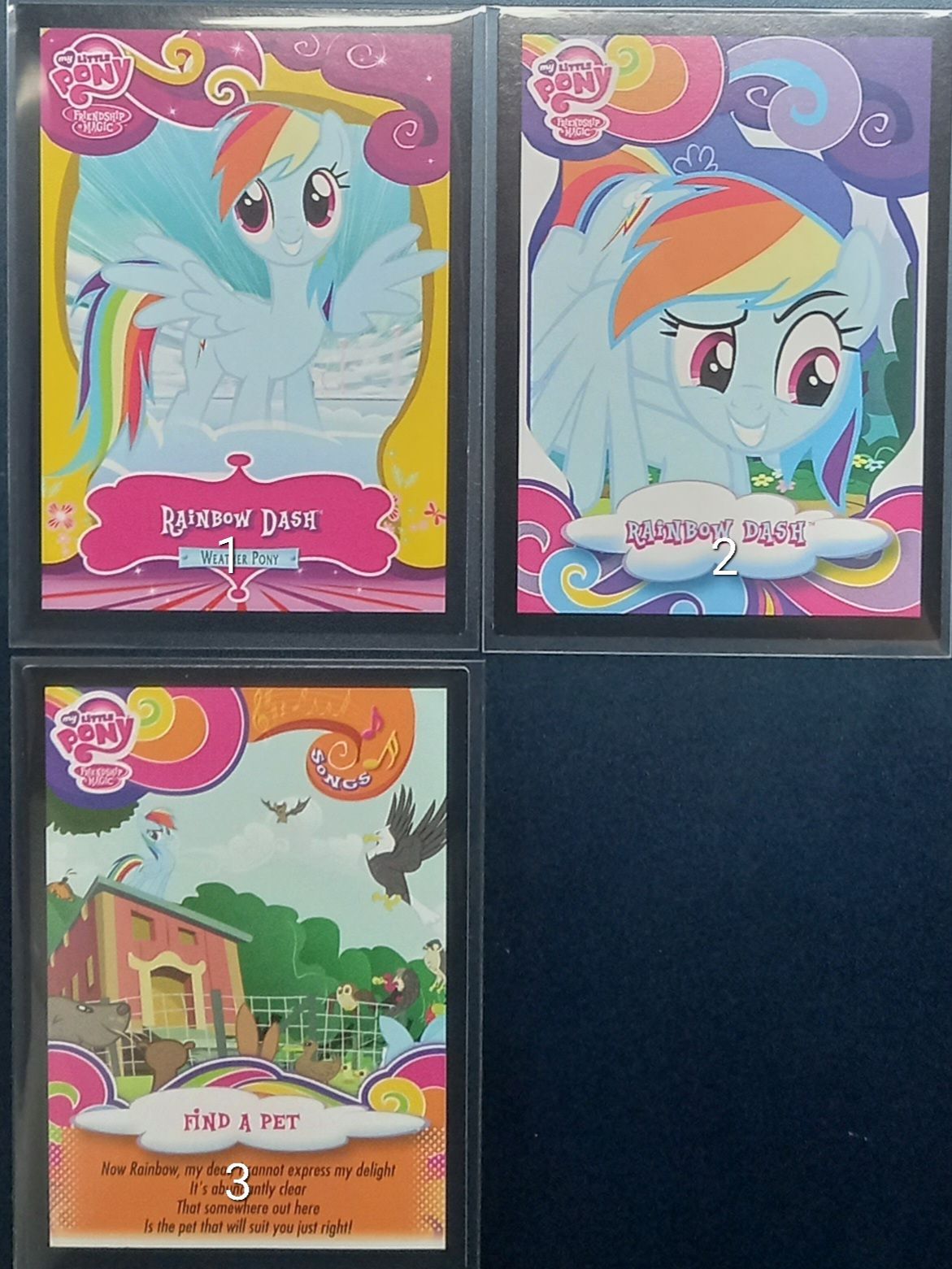 現貨My Little Pony彩虹小馬 （美版）雲寶歌詞卡 單張販售