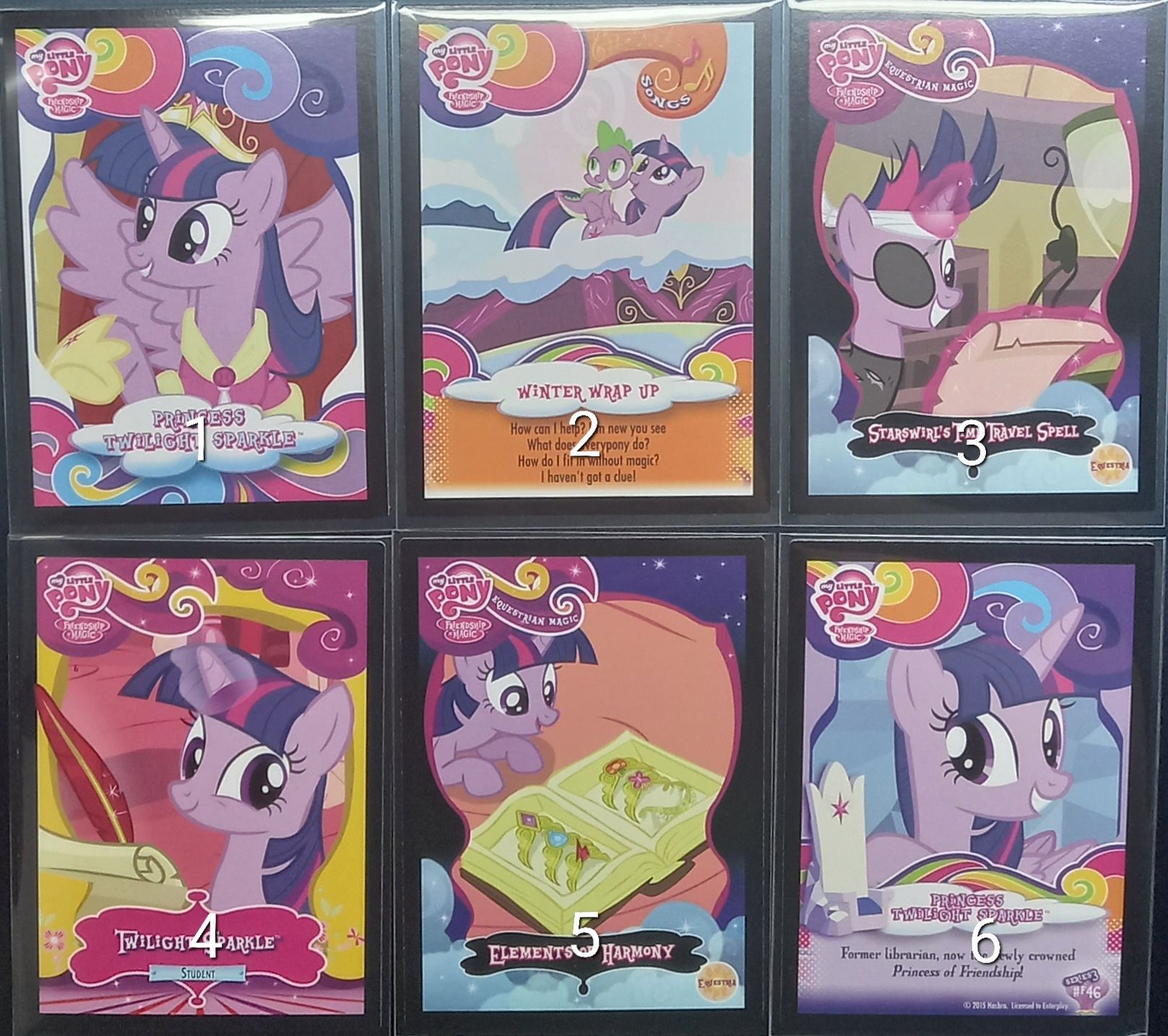現貨My Little Pony彩虹小馬 （美版）紫悅歌詞卡 單張販售