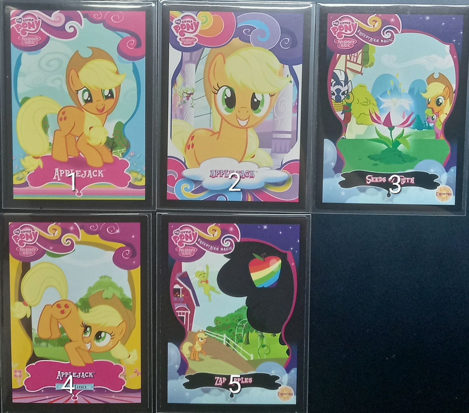 現貨My Little Pony彩虹小馬 （美版）蘋果嘉兒歌詞卡 單張販售