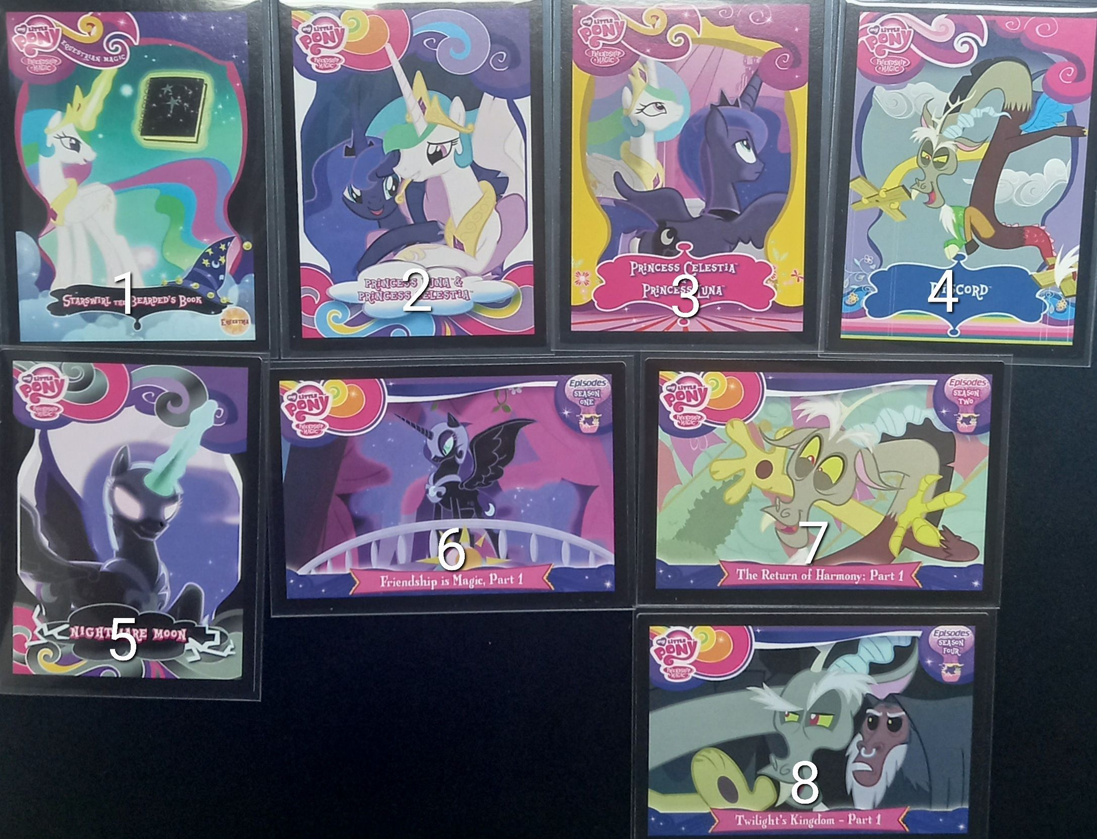 現貨My Little Pony彩虹小馬 （美版）三公主+無序歌詞卡 單張販售