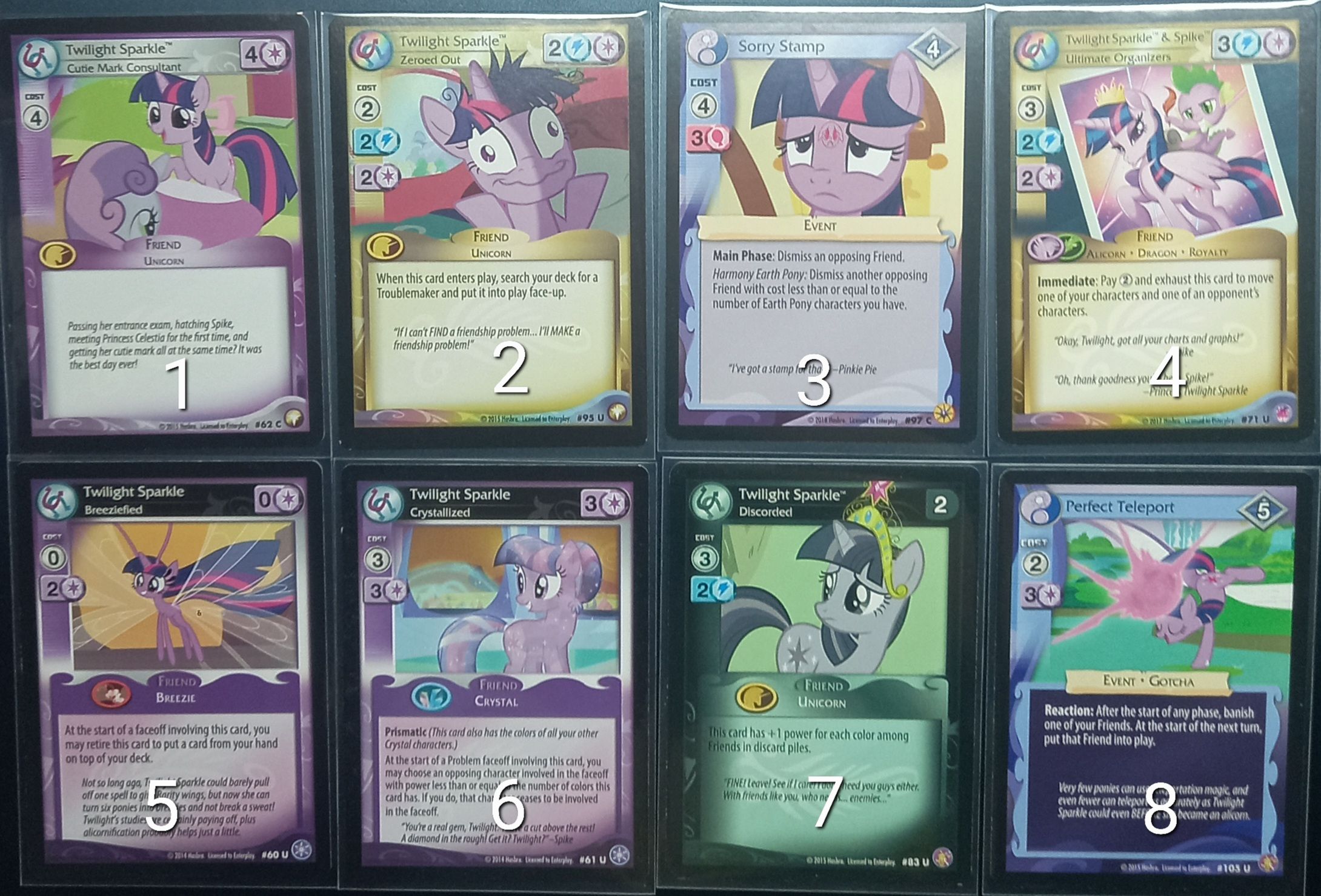 現貨My Little Pony彩虹小馬 （美版）紫悅卡片 單張販售