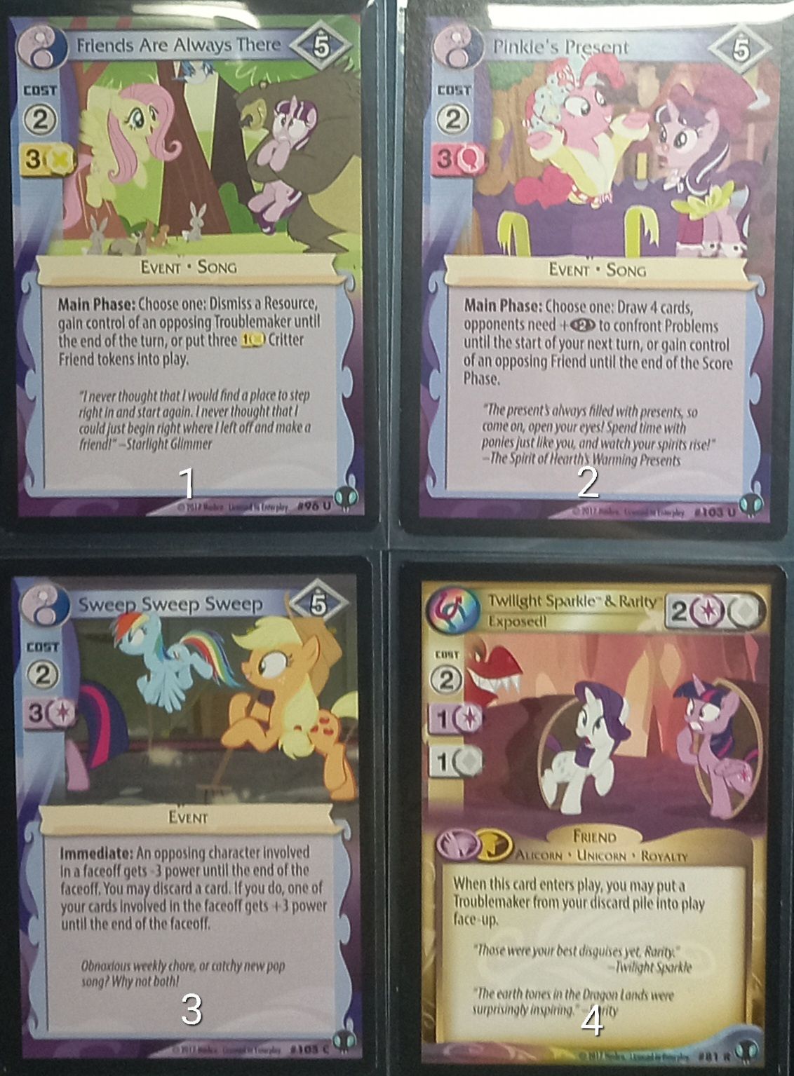 現貨My Little Pony彩虹小馬 （美版）m6卡片 單張販售