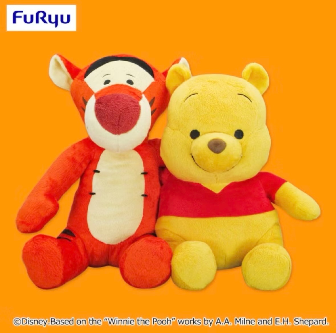 日本正版 迪士尼 FuRyu 小熊維尼＆跳跳虎 維尼好朋友 日版景品 維尼手提袋