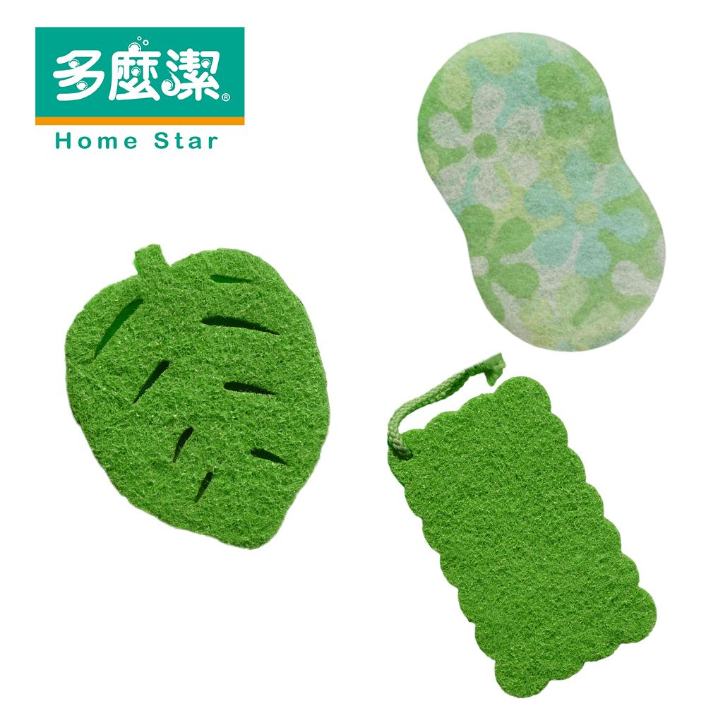 【多麼潔】造型清潔菜瓜布 餅乾/葉子/綠漾