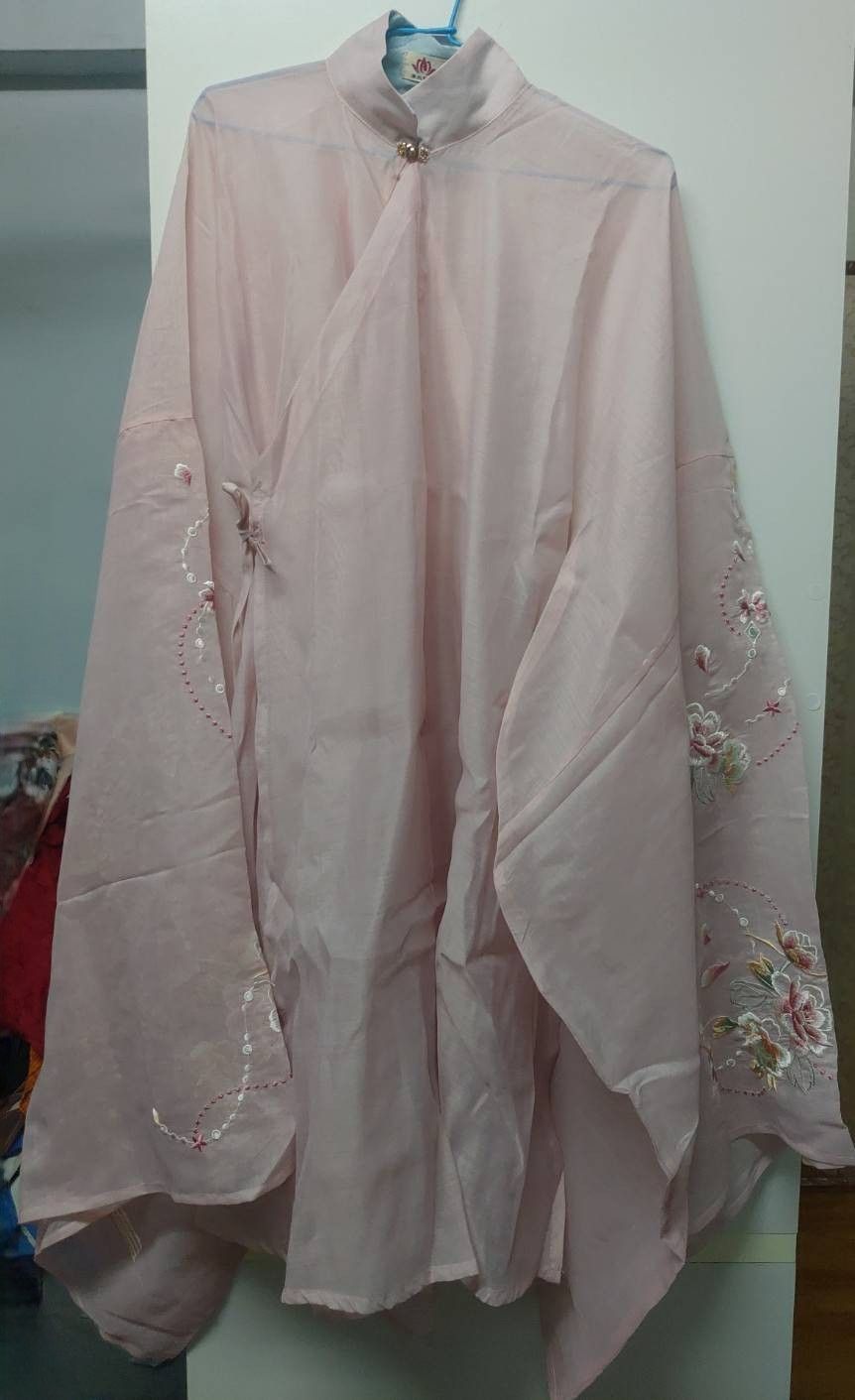 漢尚蓮華-明製立領斜襟長衫