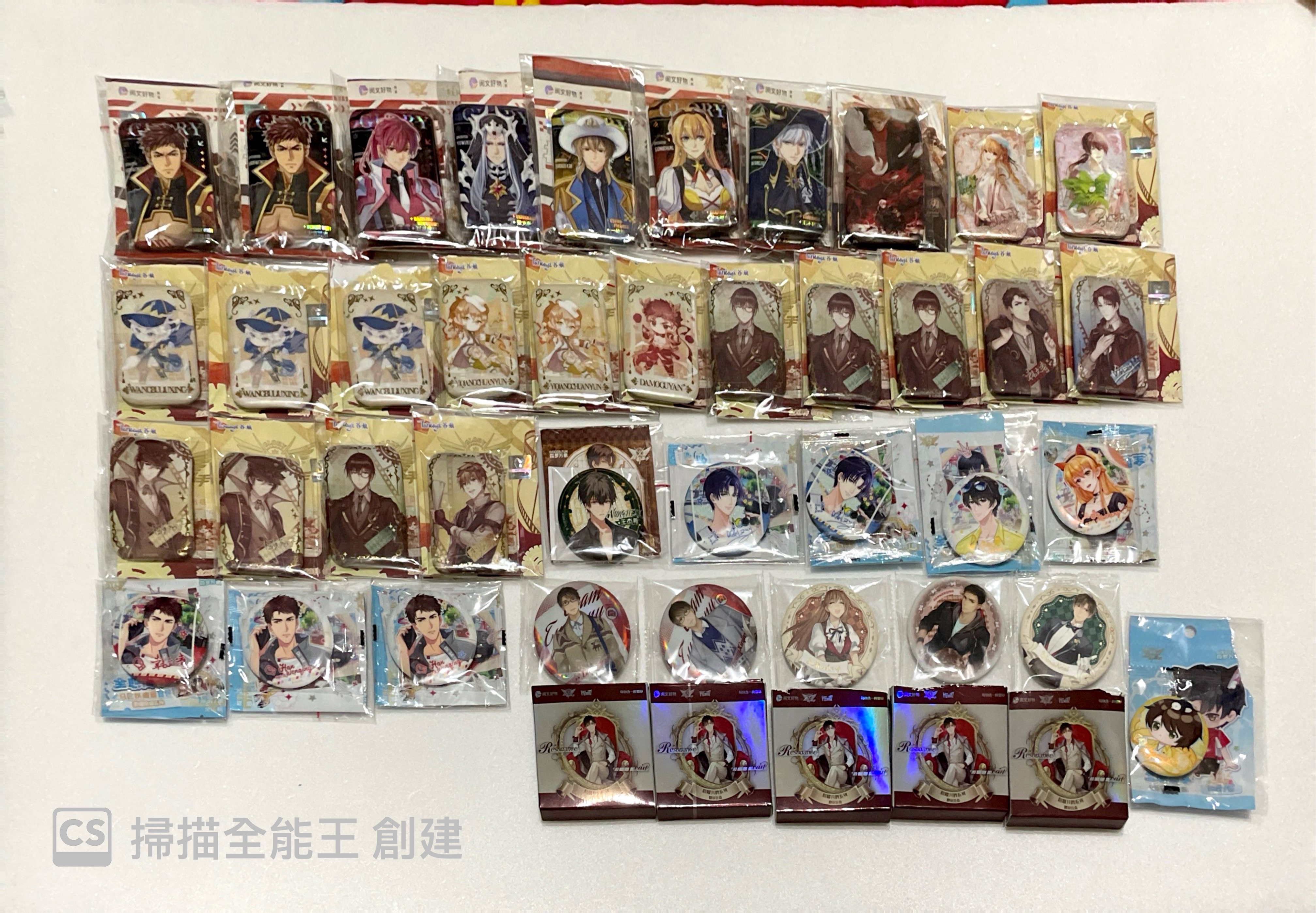 徽章類（各戰隊、人物、帳號卡都有）