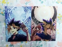 YGO闇表 遊戲王 闇表雙面明信片