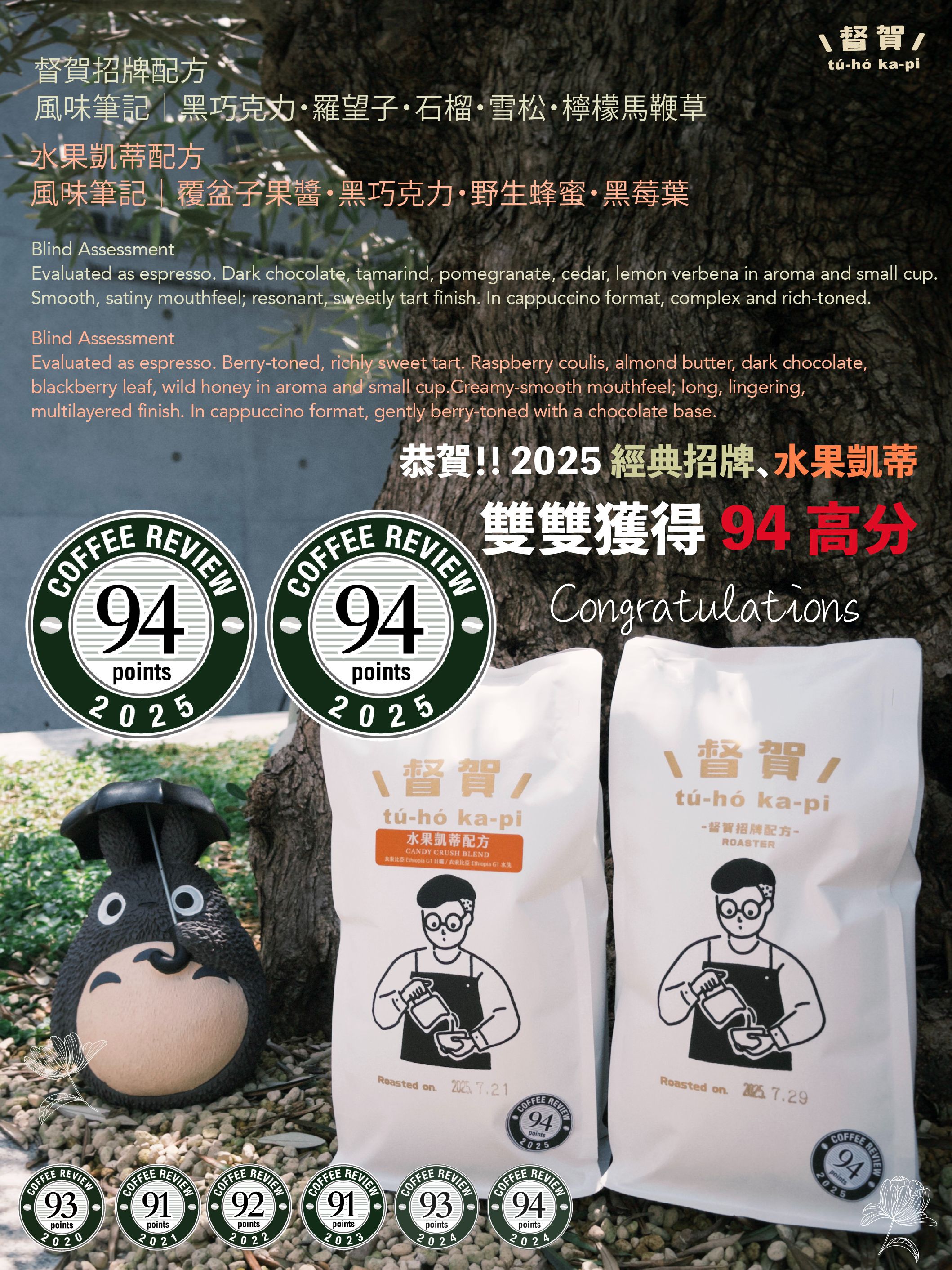 督賀咖啡招牌配方豆（1磅）